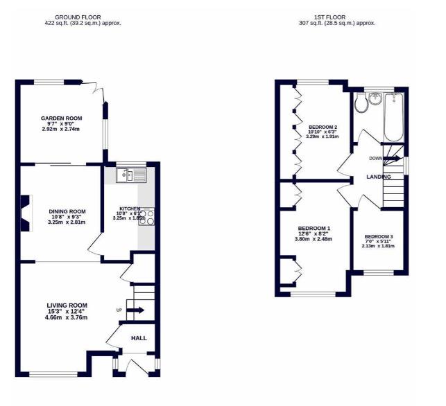 63, Harvey Road, Uxbridge floorplan