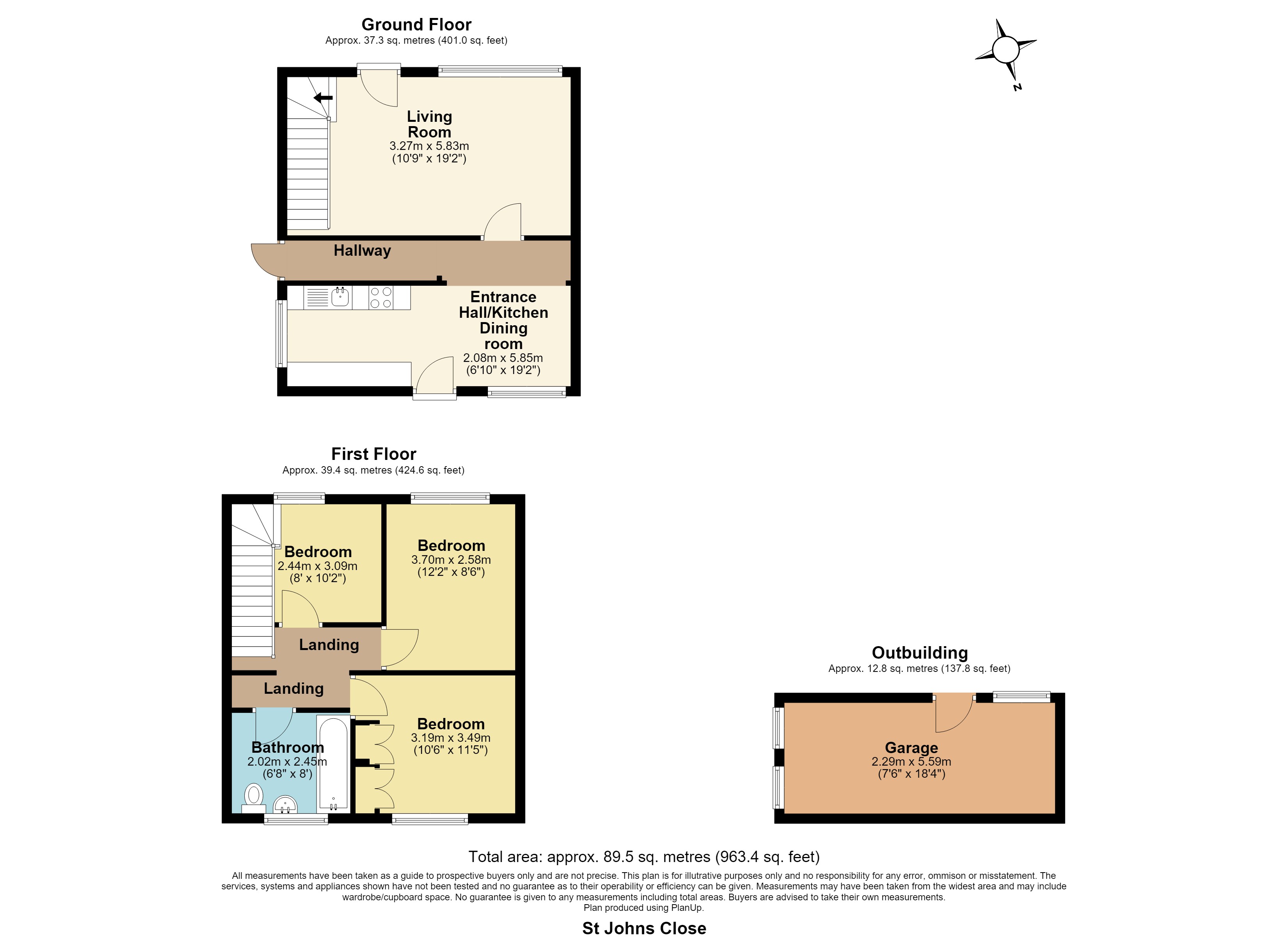 9, St Johns Close, Great Wakering floorplan