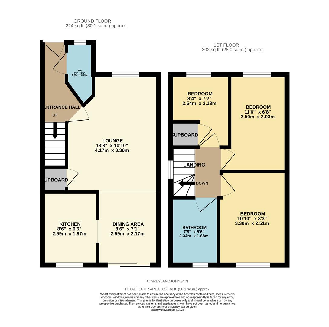 207, Coalport Close, Harlow floorplan