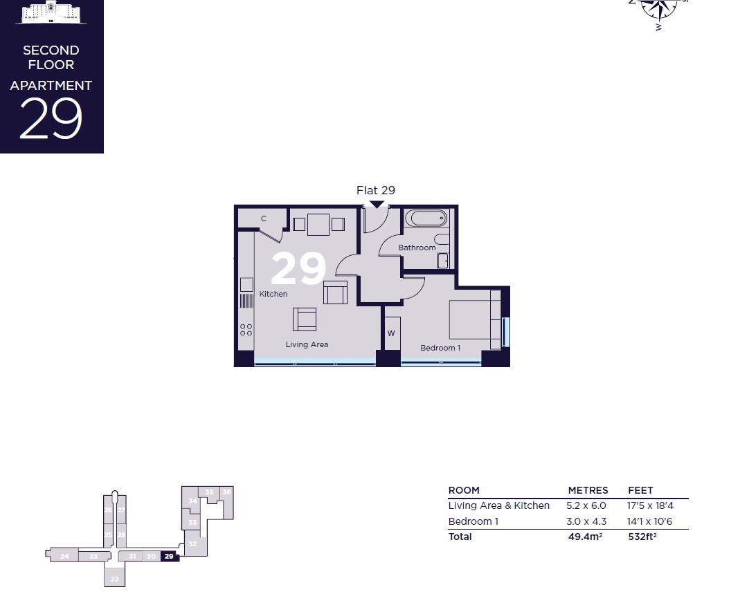 The Cliffs, Greenways, Brighton floorplan