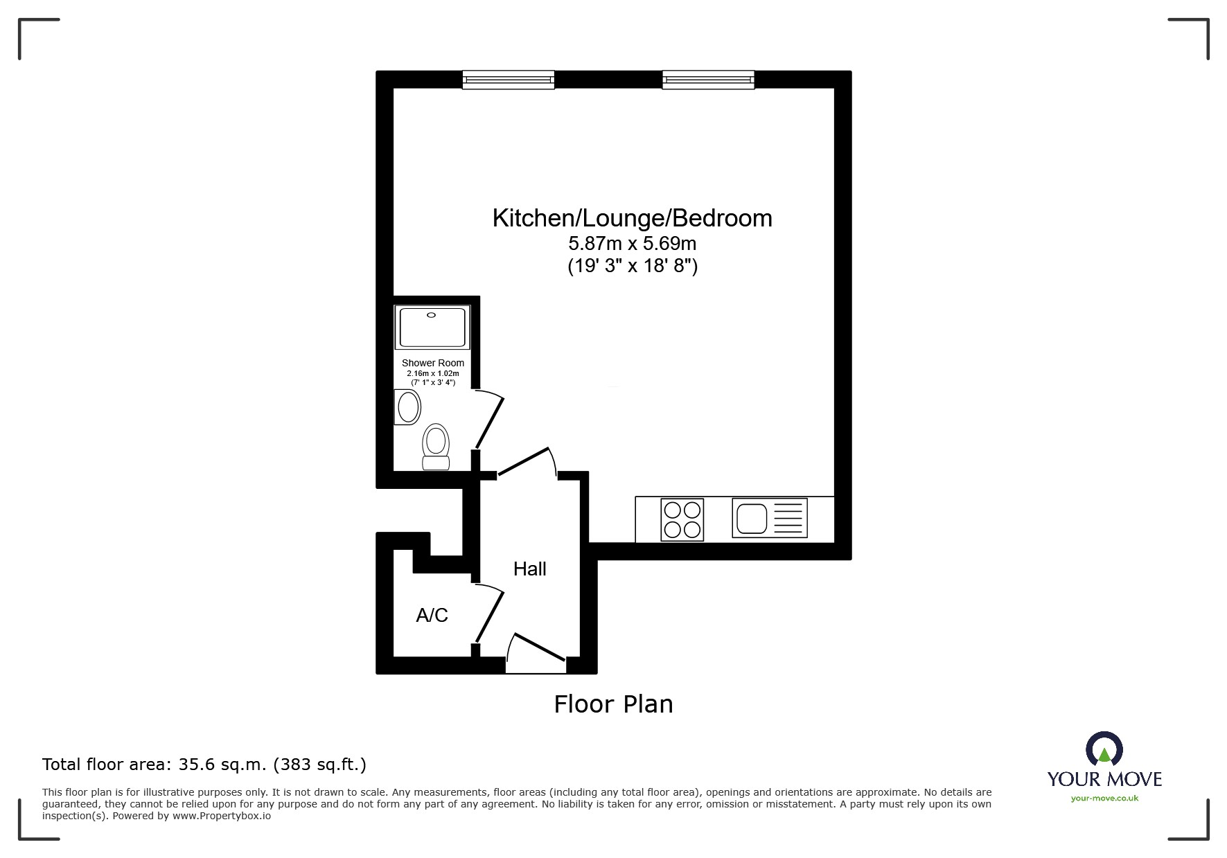 Flat 10, 16-18,, Harpur Street, Bedfordshire floorplan