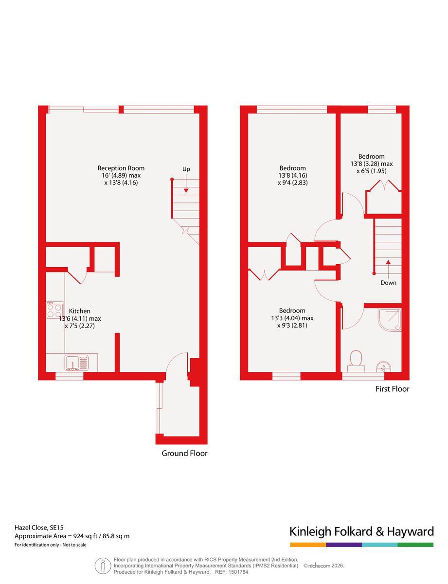 9, Hazel Close, London floorplan