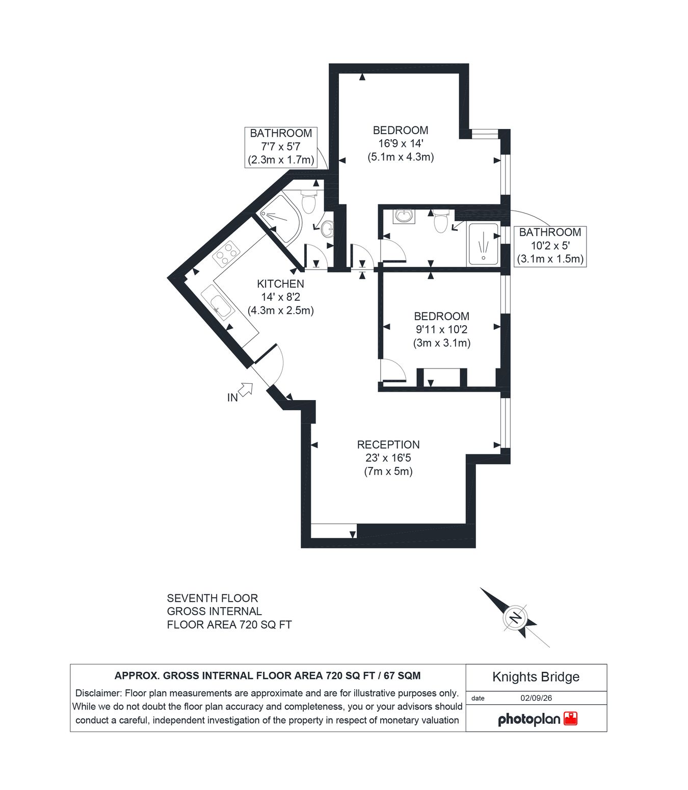 26a, Knightsbridge, London floorplan