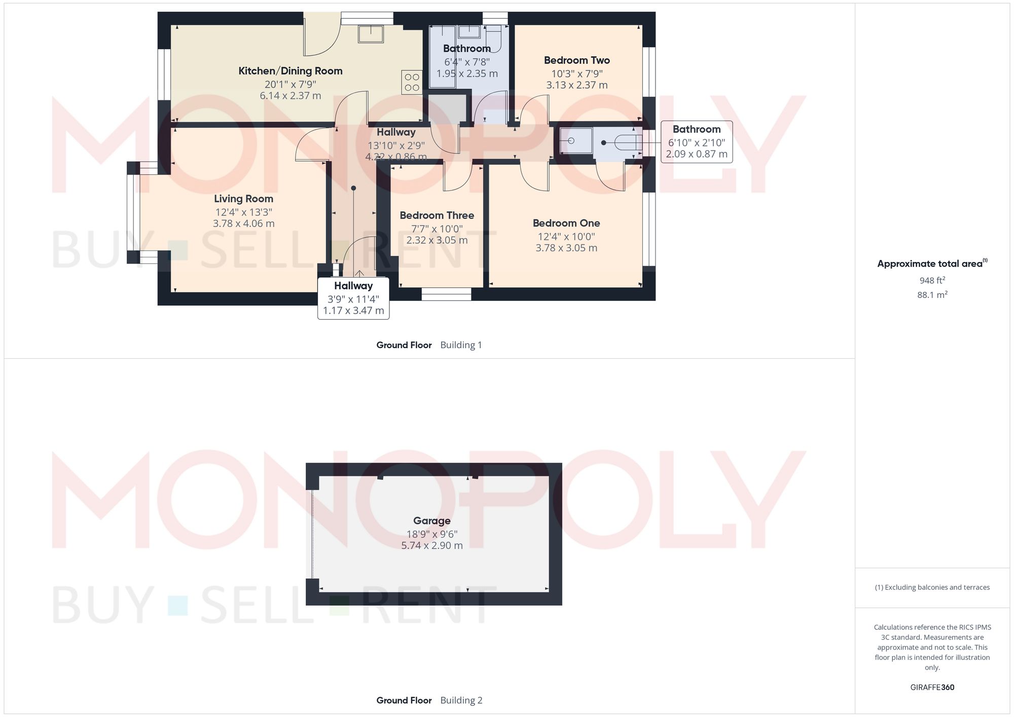 41 The Links, Wrexham floorplan