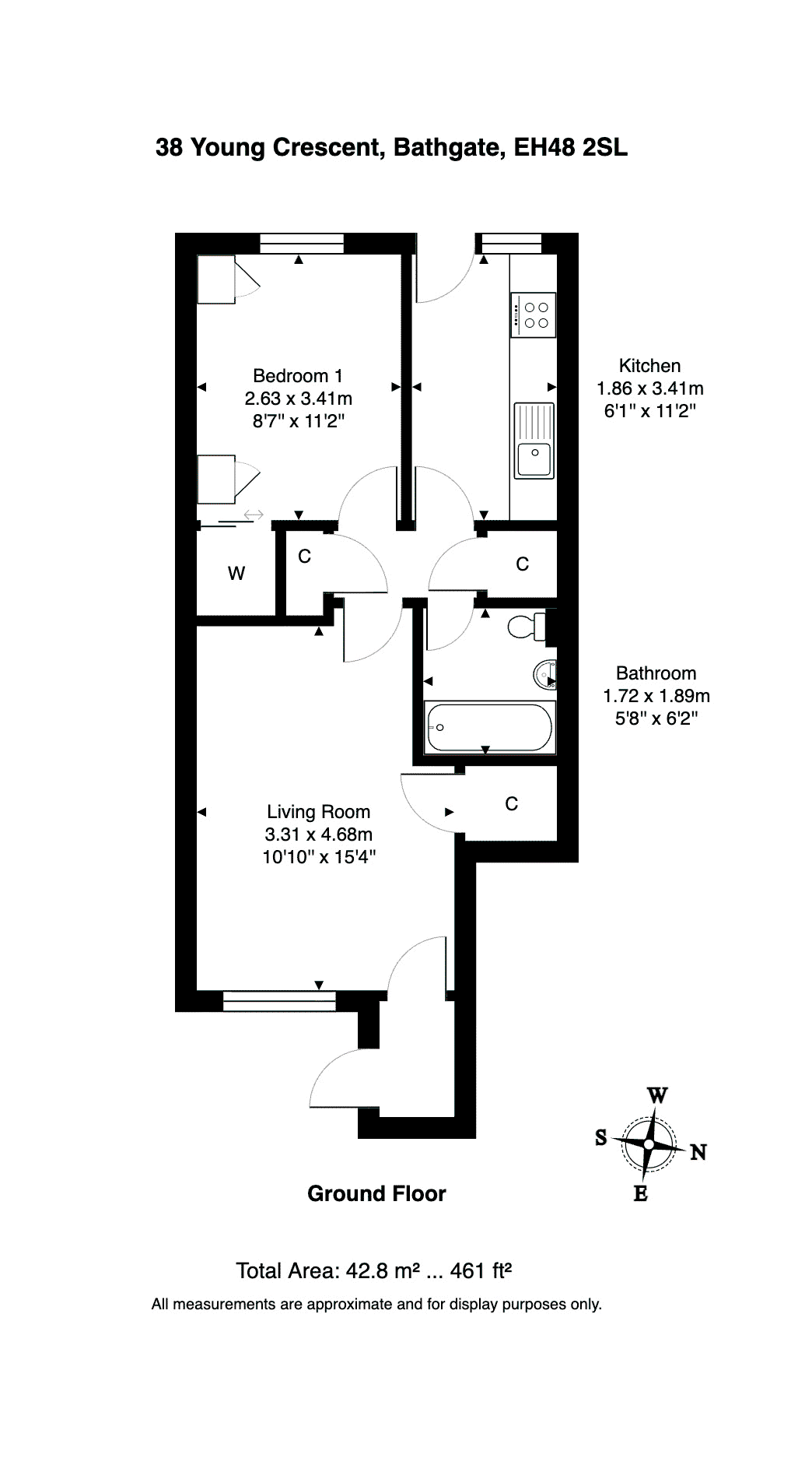 38, Young Crescent, Bathgate floorplan