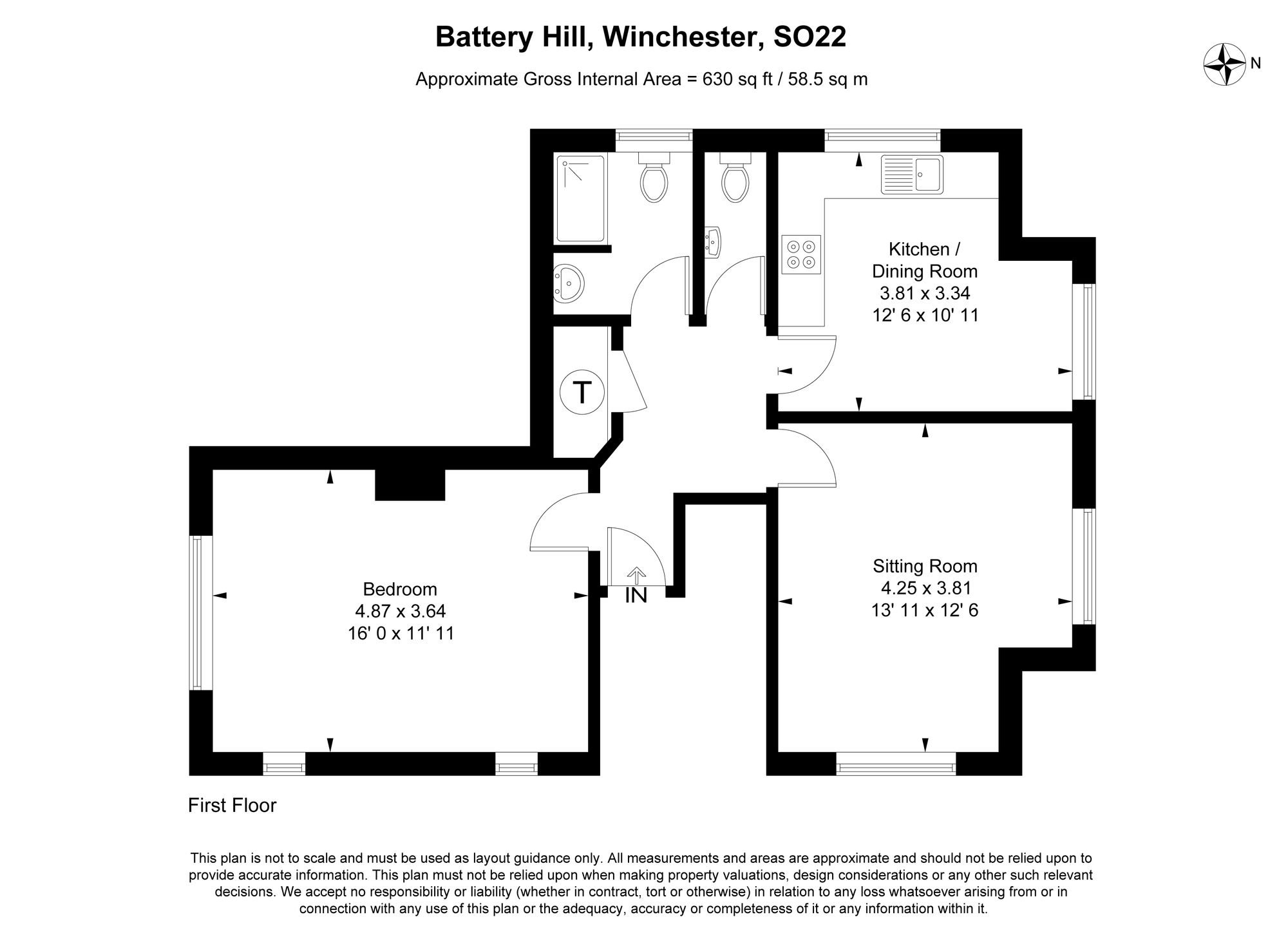 106a Battery Hill, Winchester floorplan