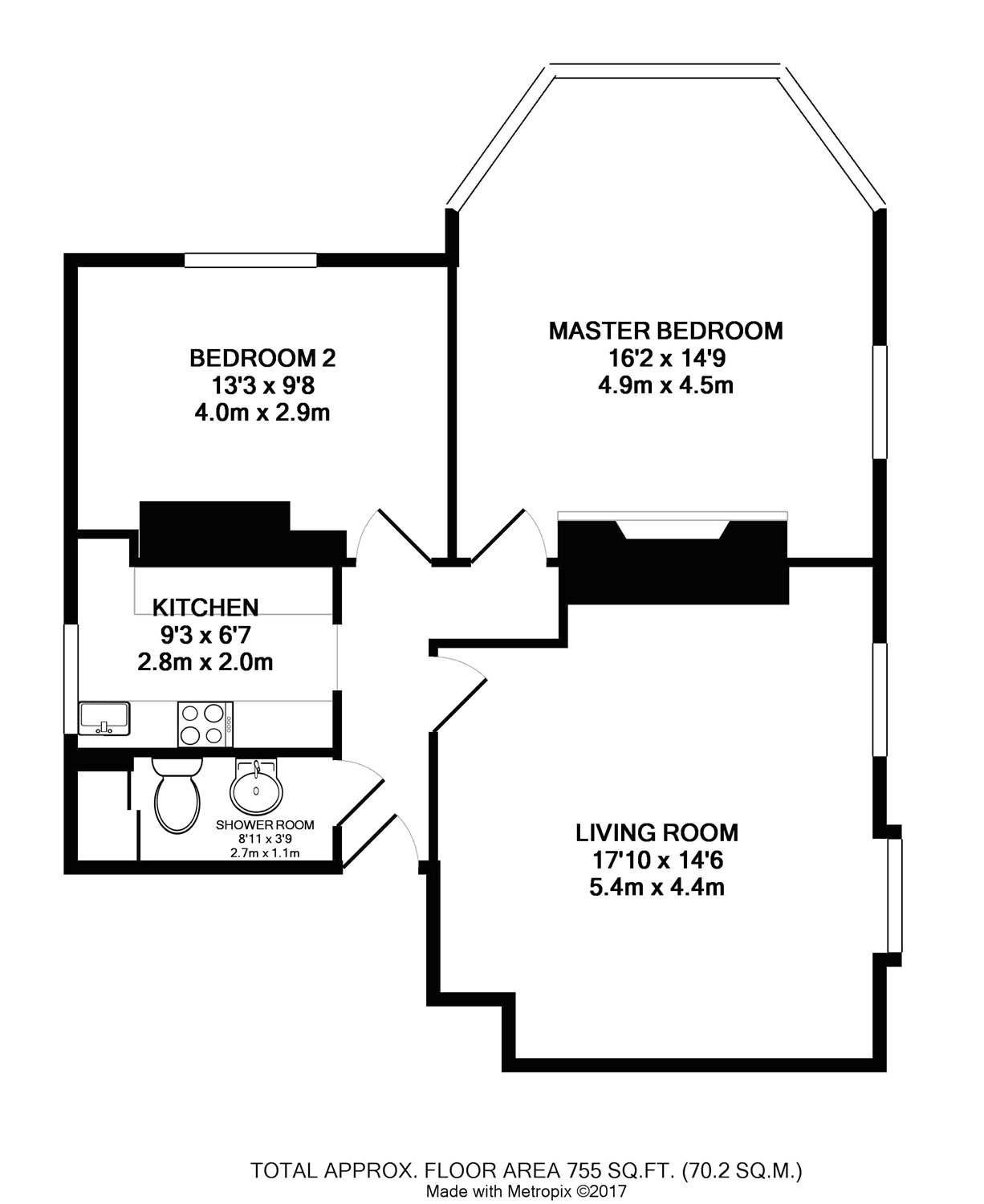 2 Bedrooms Flat for sale in South Terrace, Littlehampton BN17