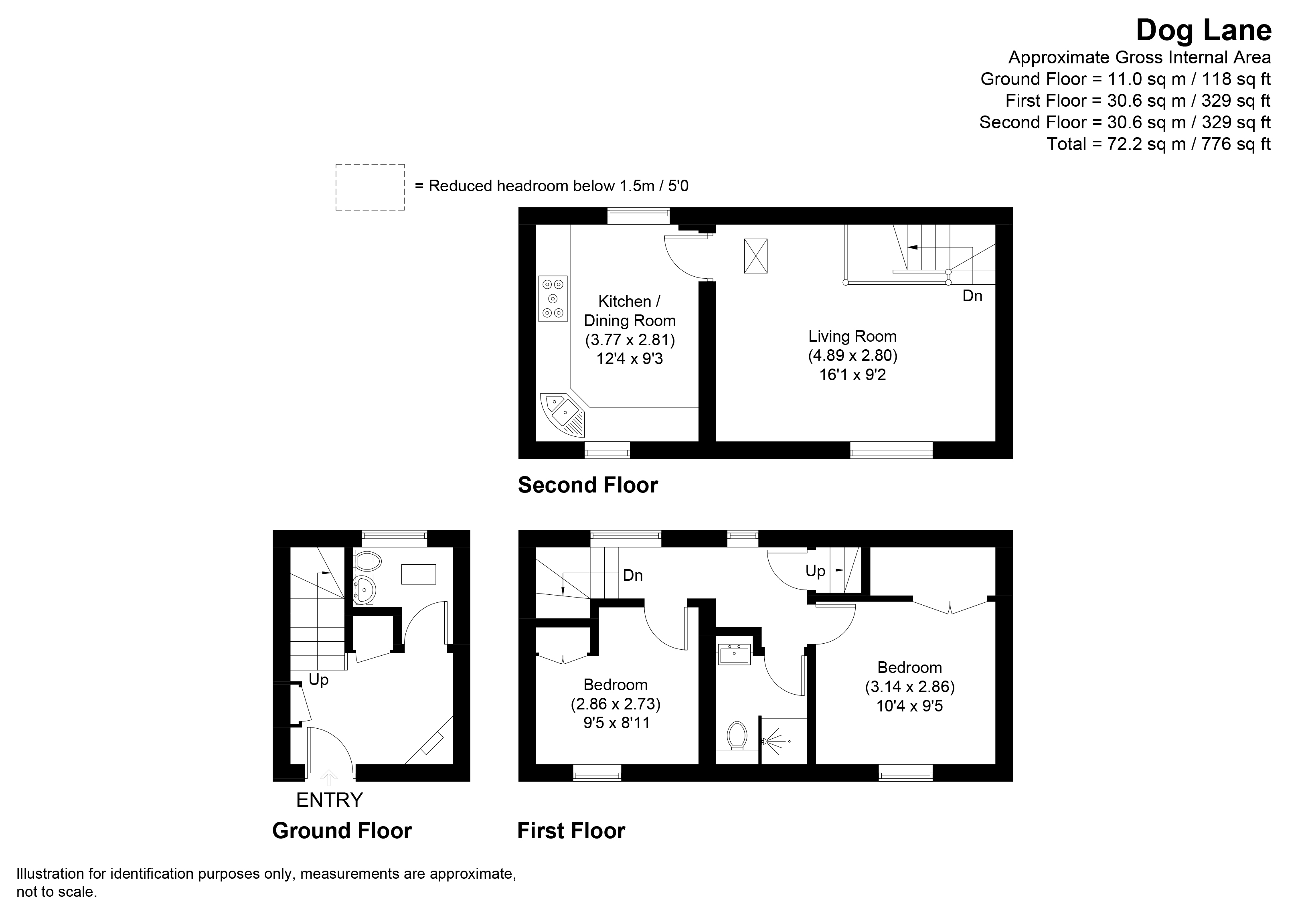 18a, Dog Lane, Bewdley floorplan