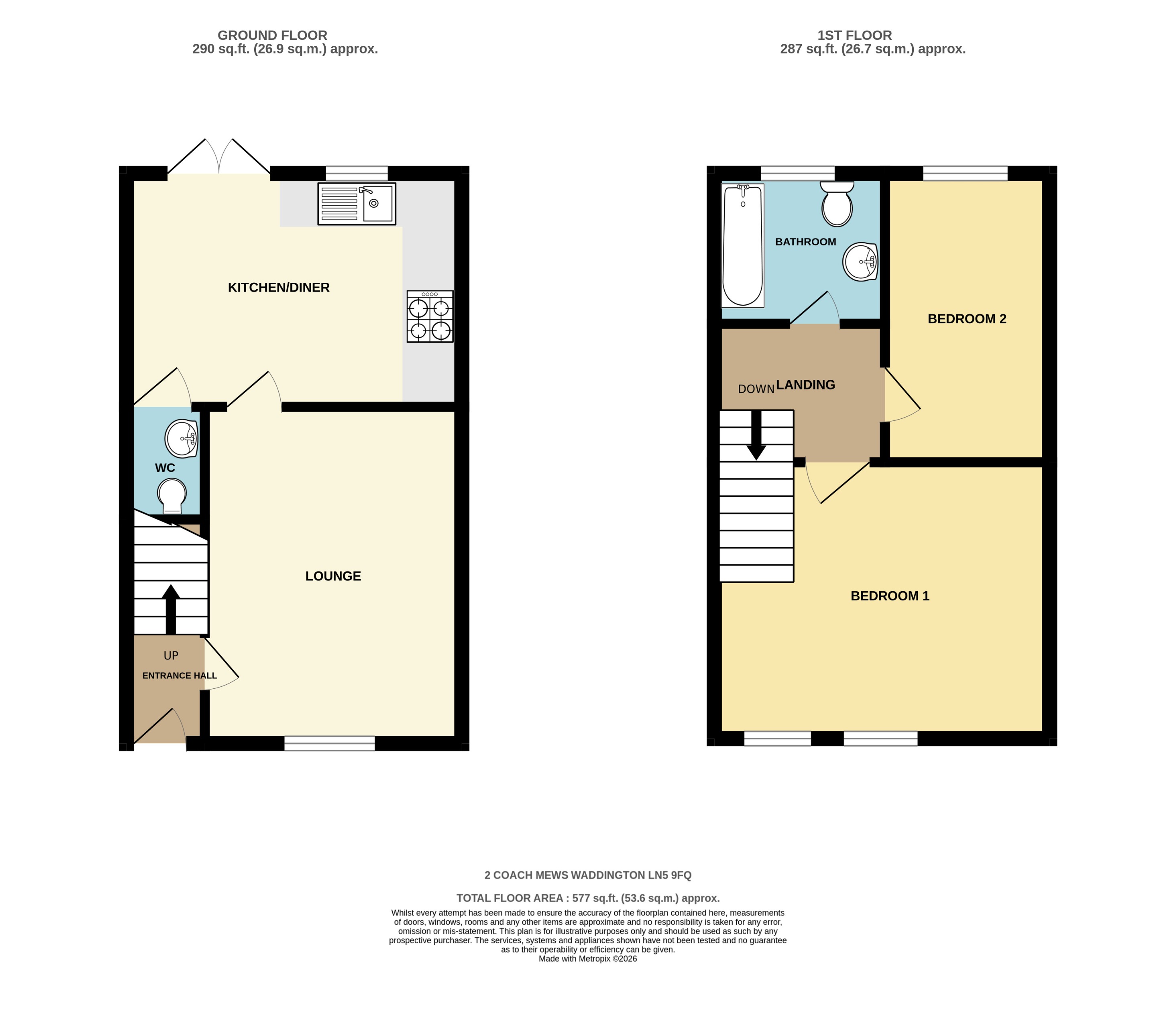 2, Coach Mews, Waddington floorplan