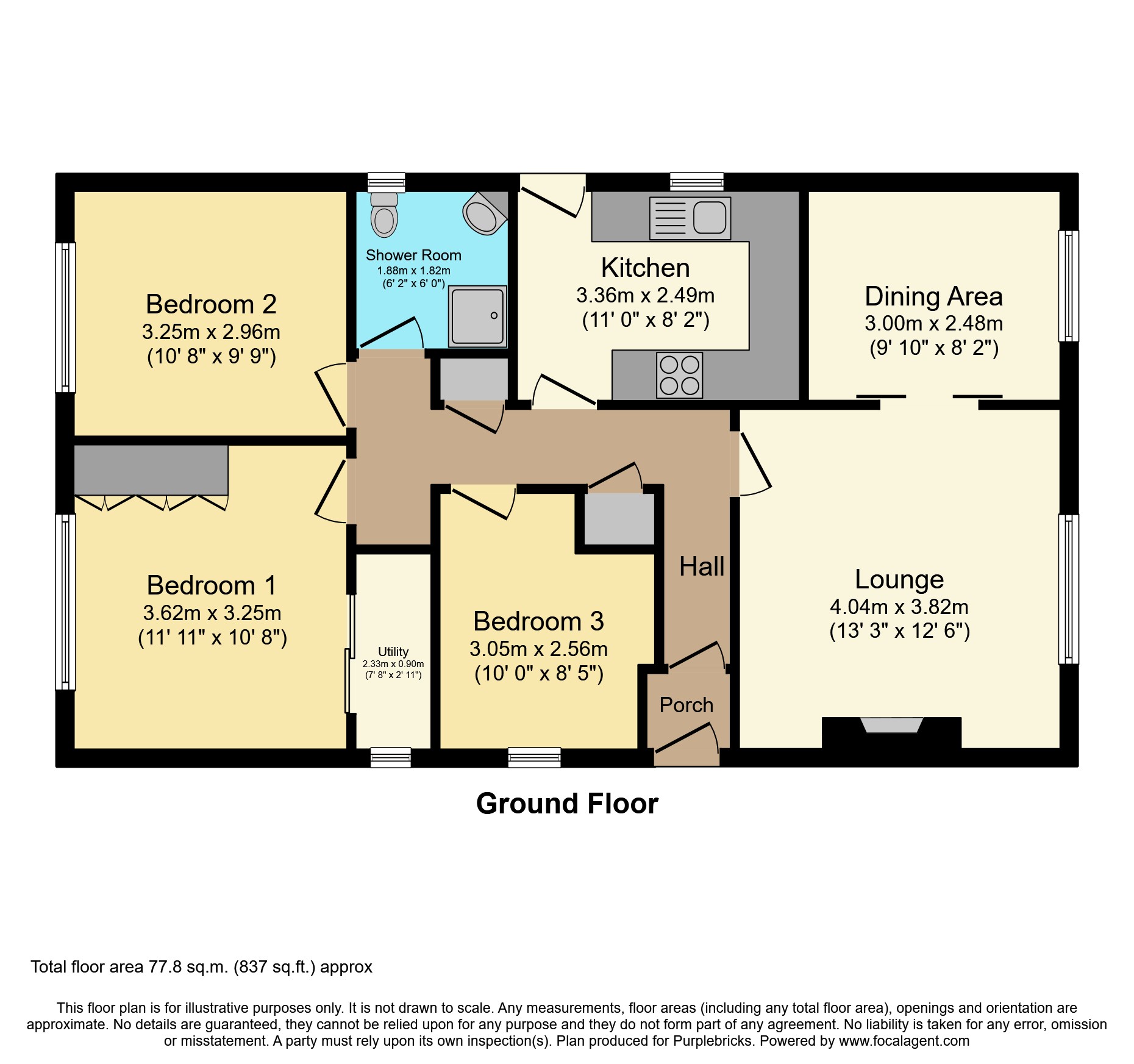 68, Warmbrook Road, High Peak floorplan