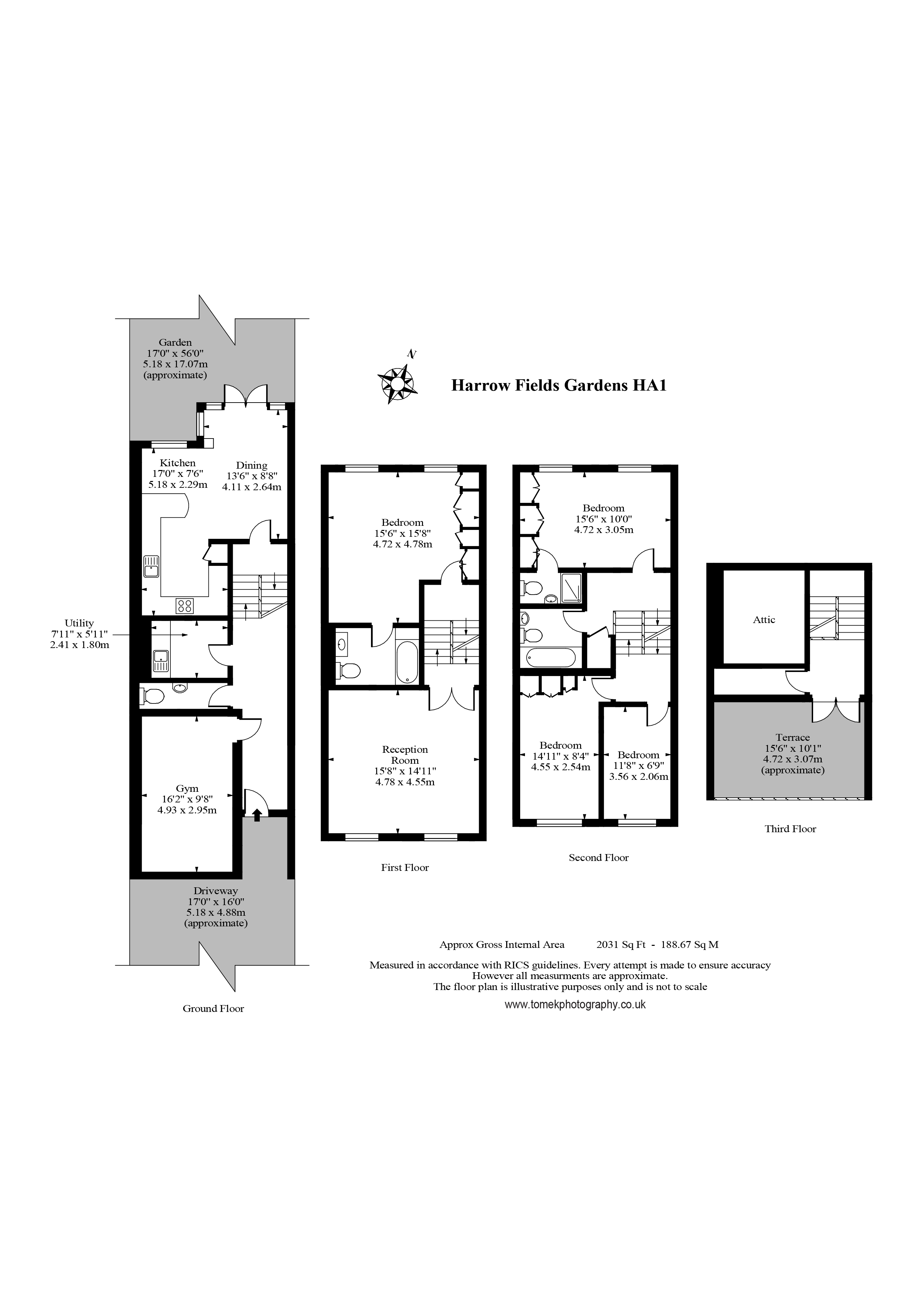 Harrow Field Gardens, Harrow On The Hill HA1, 4 bedroom town house to