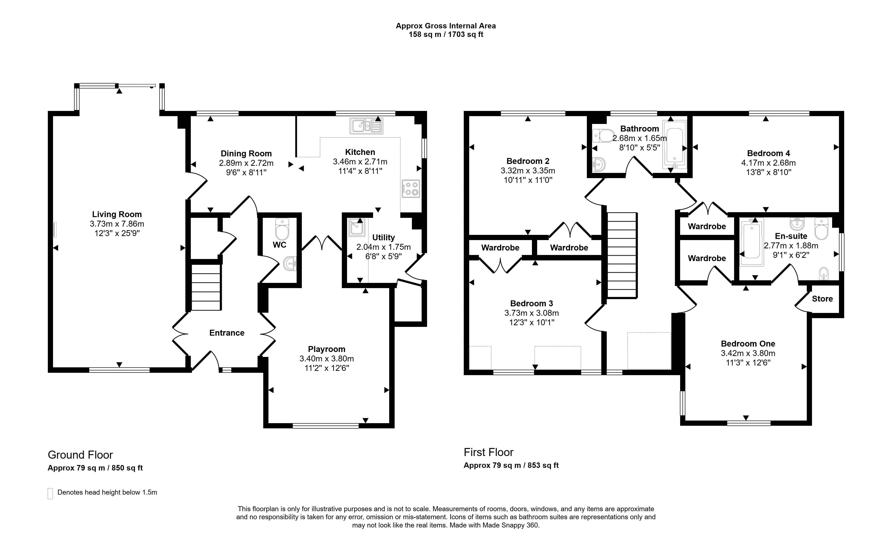 3, Hungerford Avenue, Wiltshire floorplan