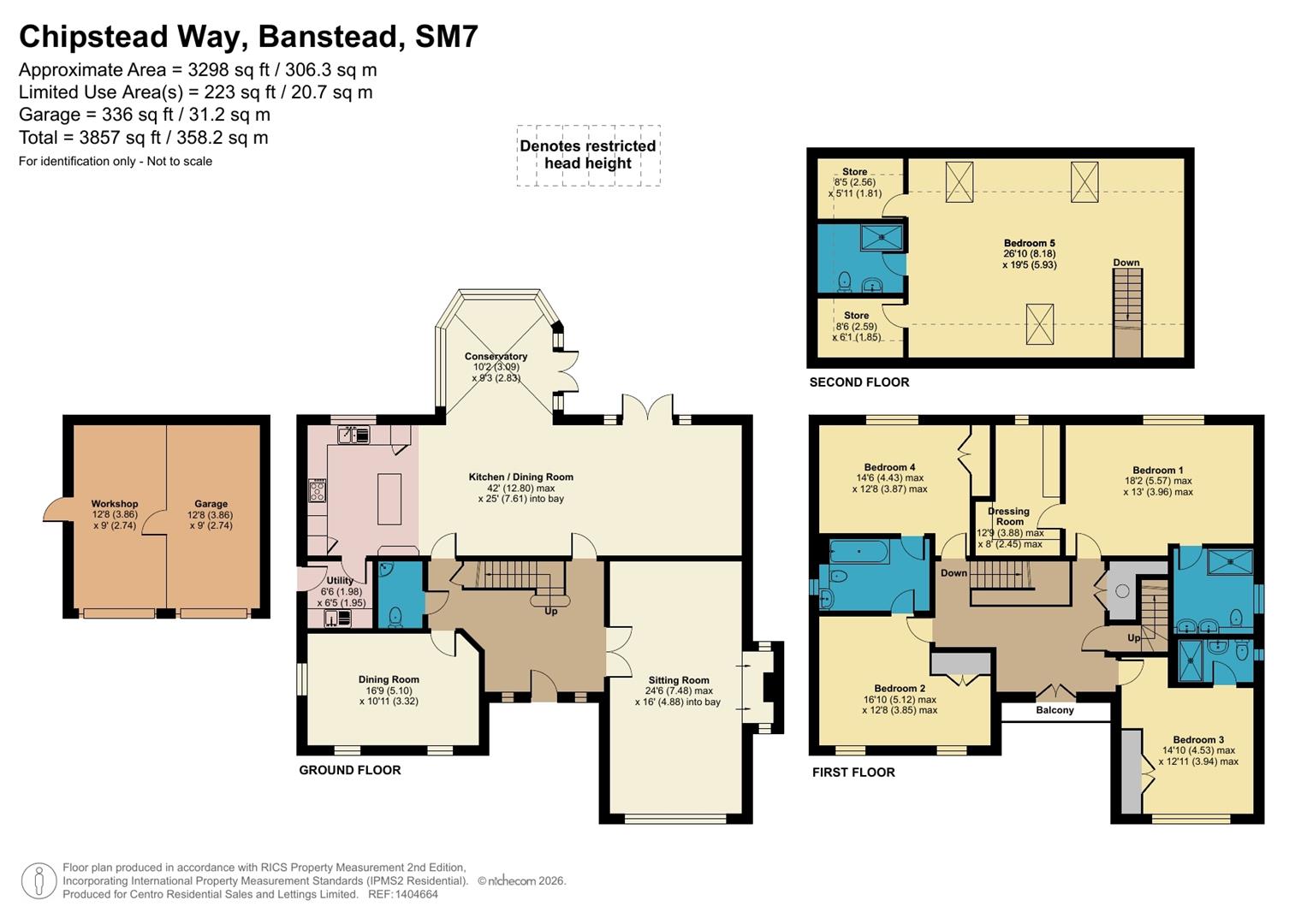 267, Chipstead Way, Banstead floorplan