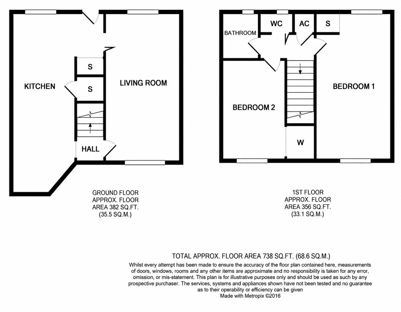 21, Cransley Gardens, Corby floorplan