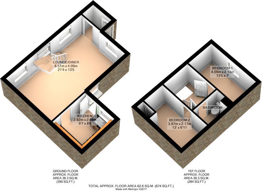 2 Bedrooms Detached house to rent in Potters Pond, Wotton Under Edge, Gloucestershire GL12