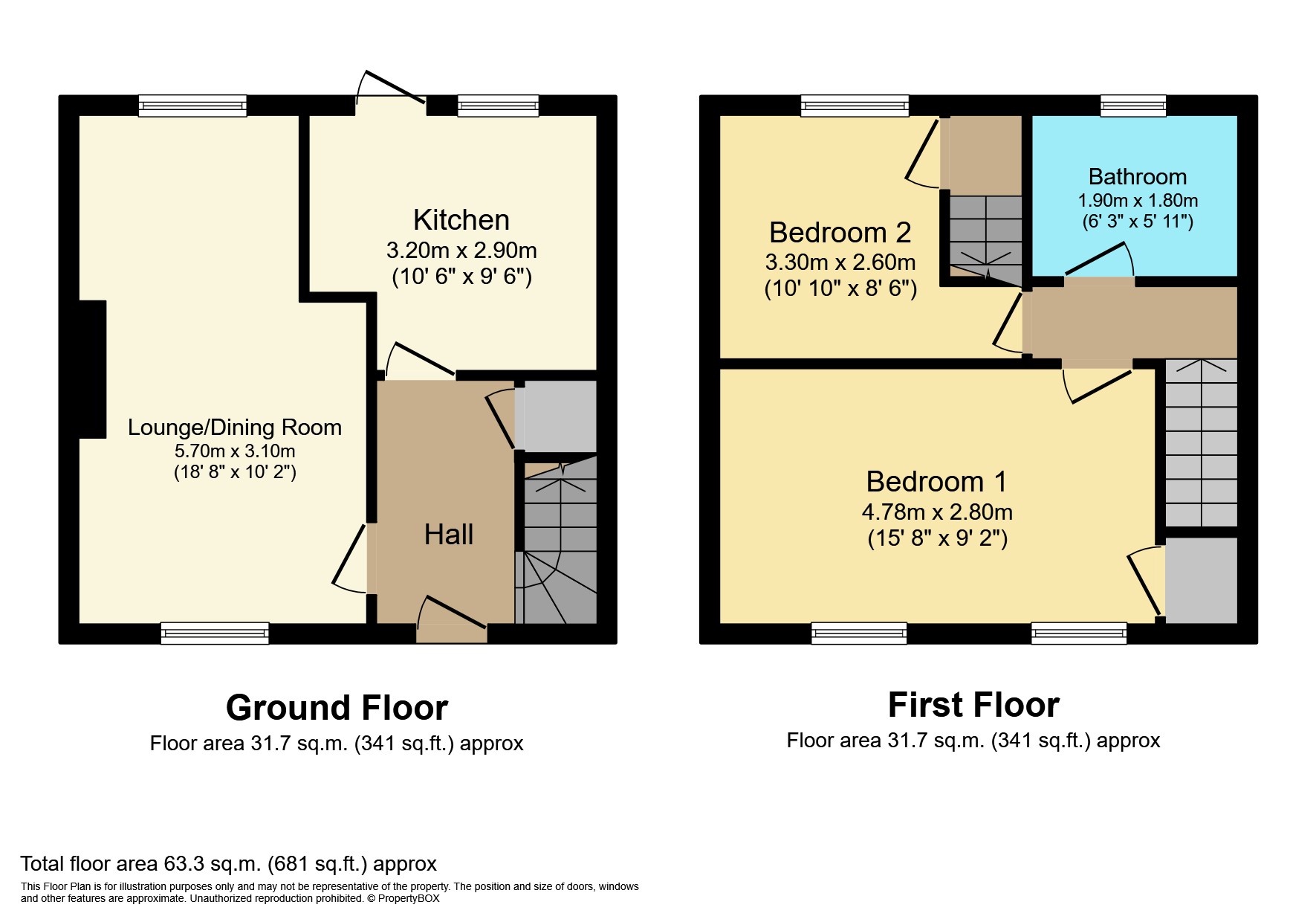 Ivanhoe Road, Paisley PA2, 2 bedroom terraced house for sale 61703898