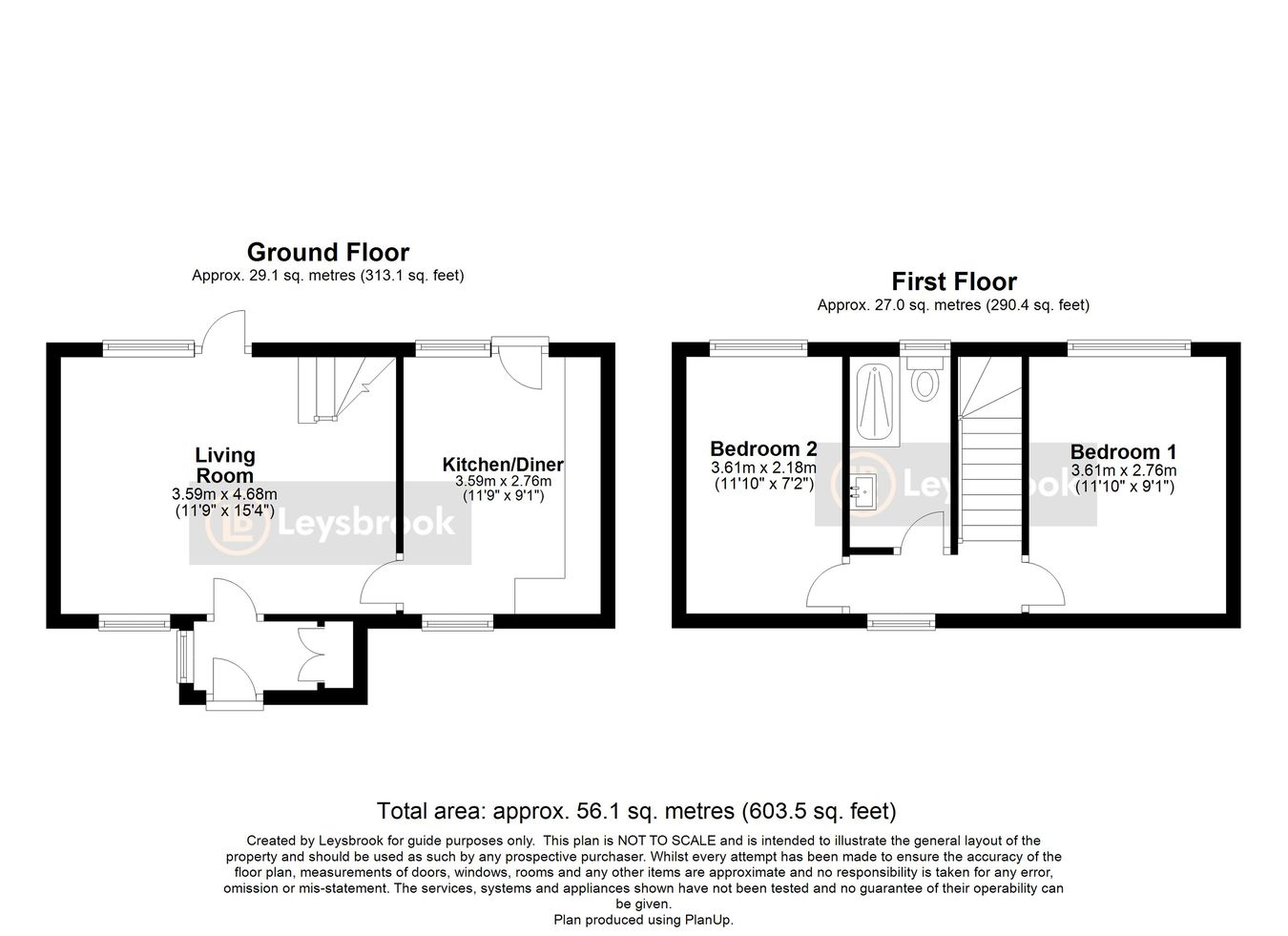 62, Tennyson Avenue, Biggleswade floorplan