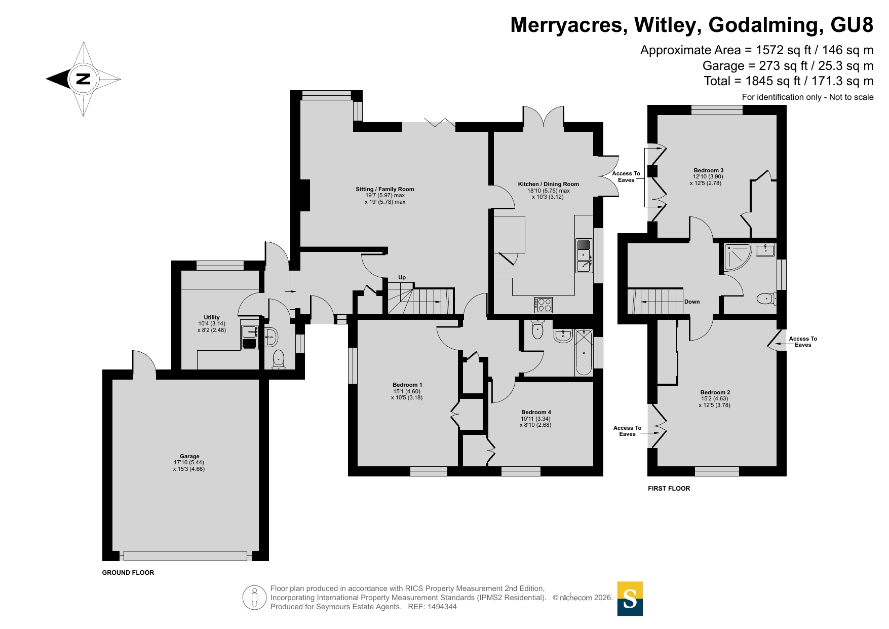 Rossnaree, 15, Merryacres, Godalming floorplan