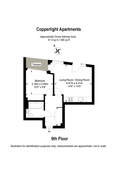 Apt 62, Copperlight Apartments, 16, Buckhold Road, London floorplan