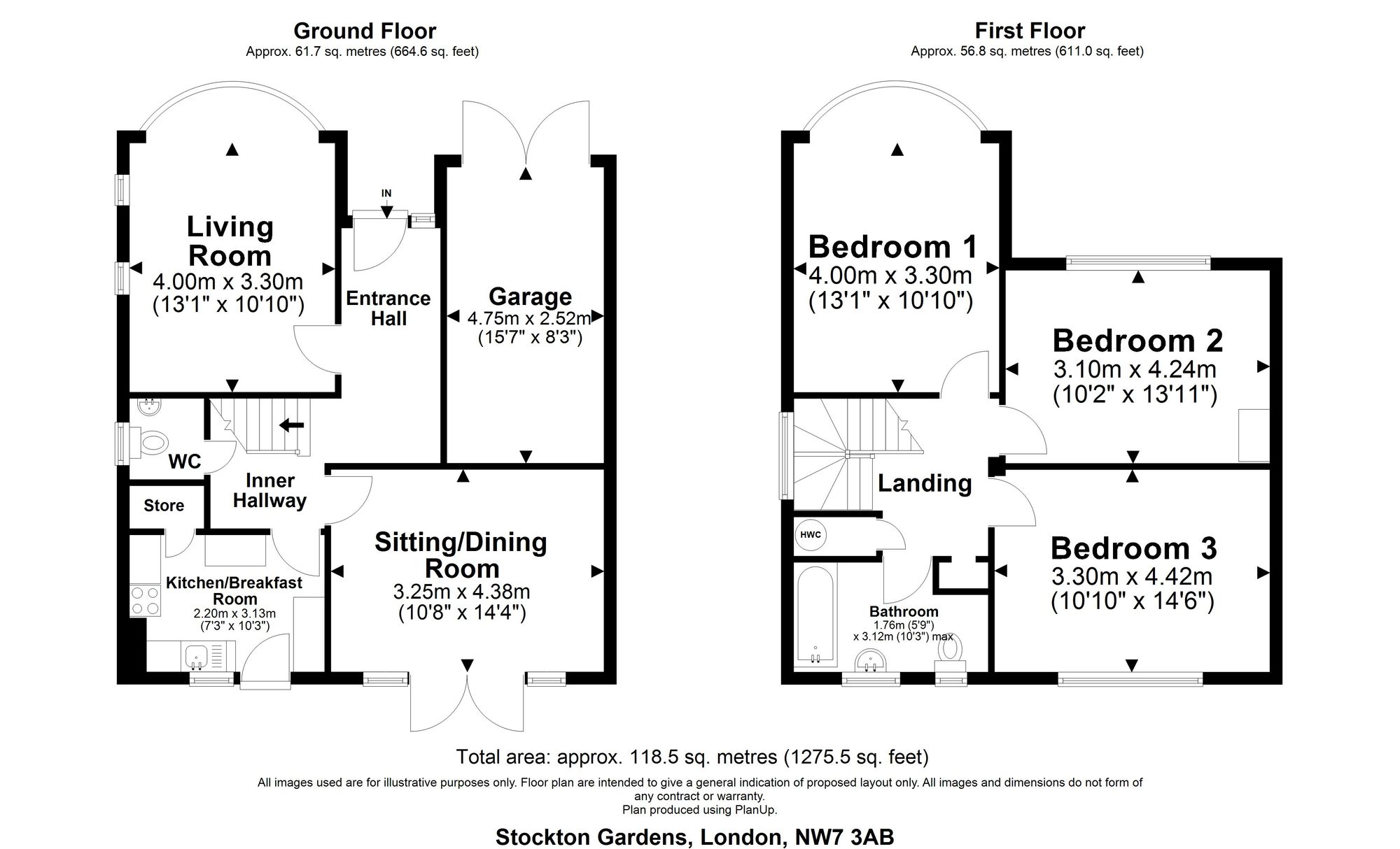 15 Stockton Gardens, London floorplan