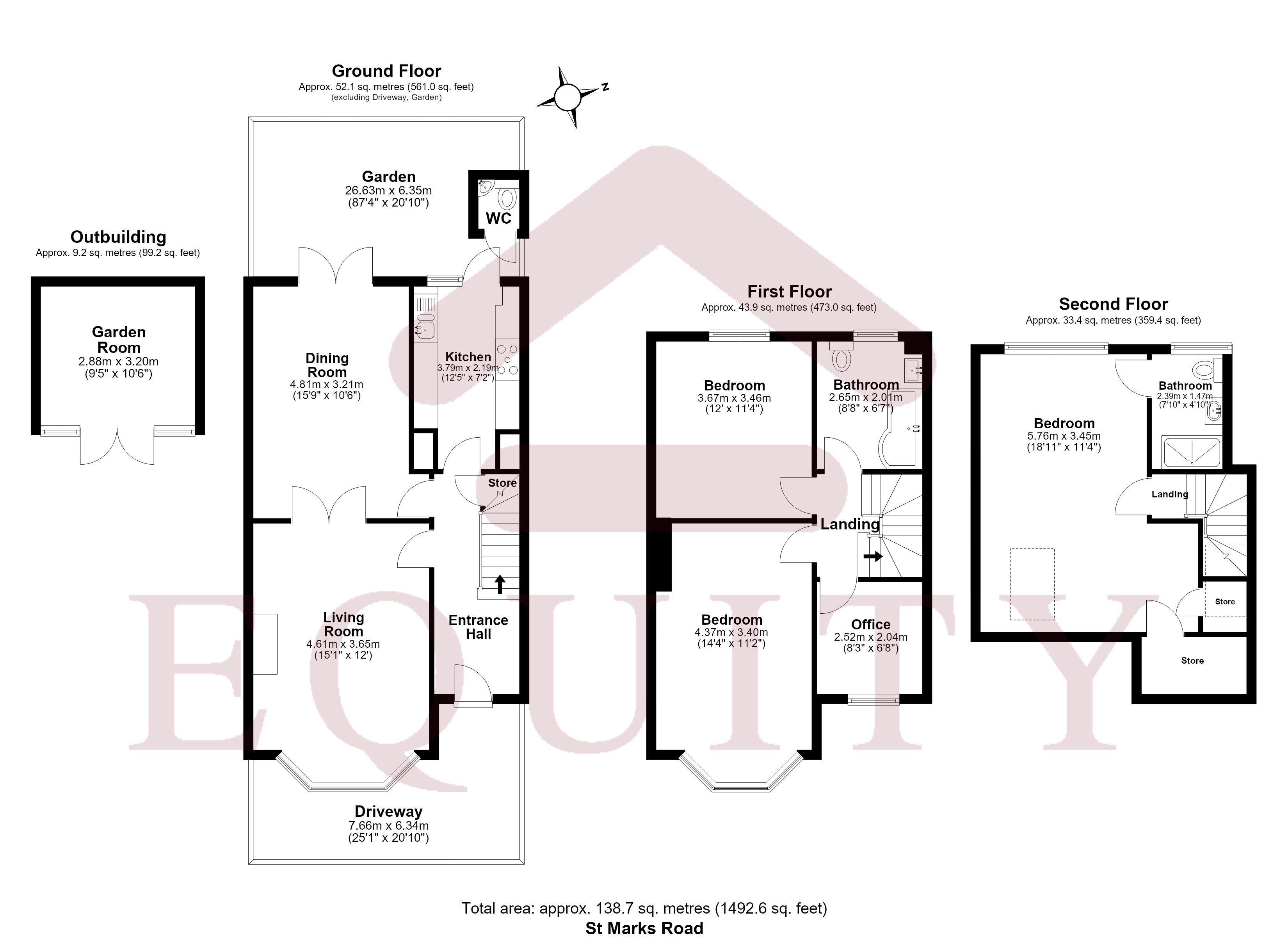 43, St. Marks Road, Enfield floorplan