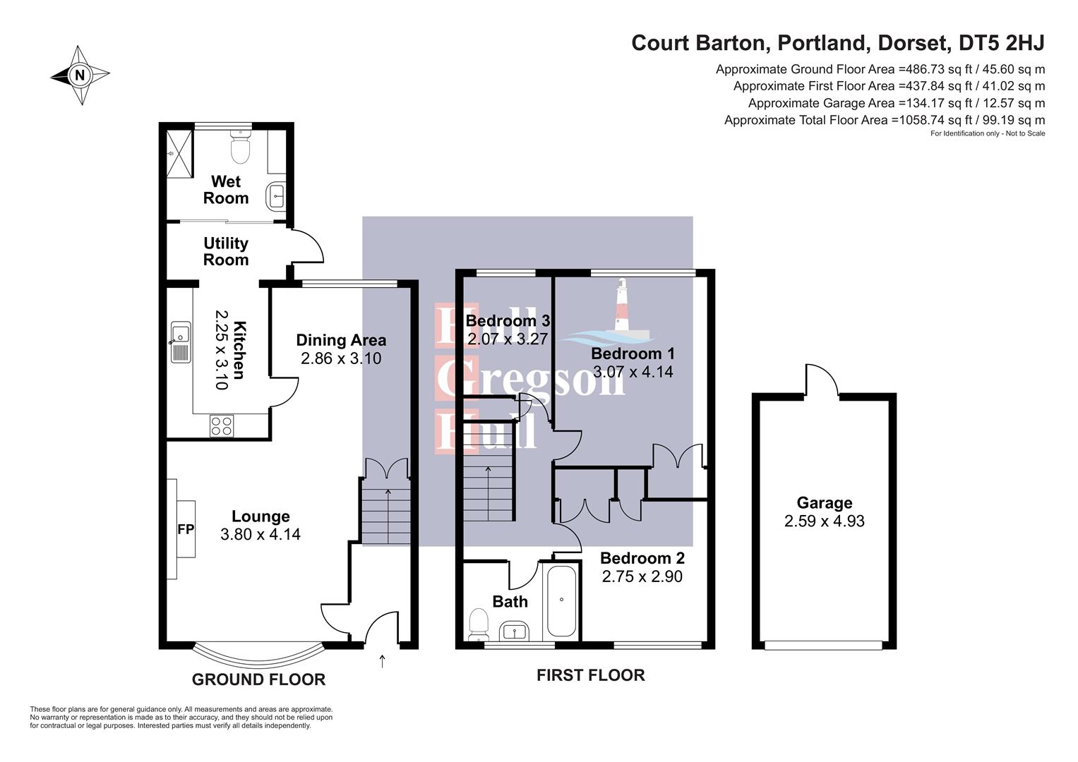 14, Court Barton., Portland. floorplan