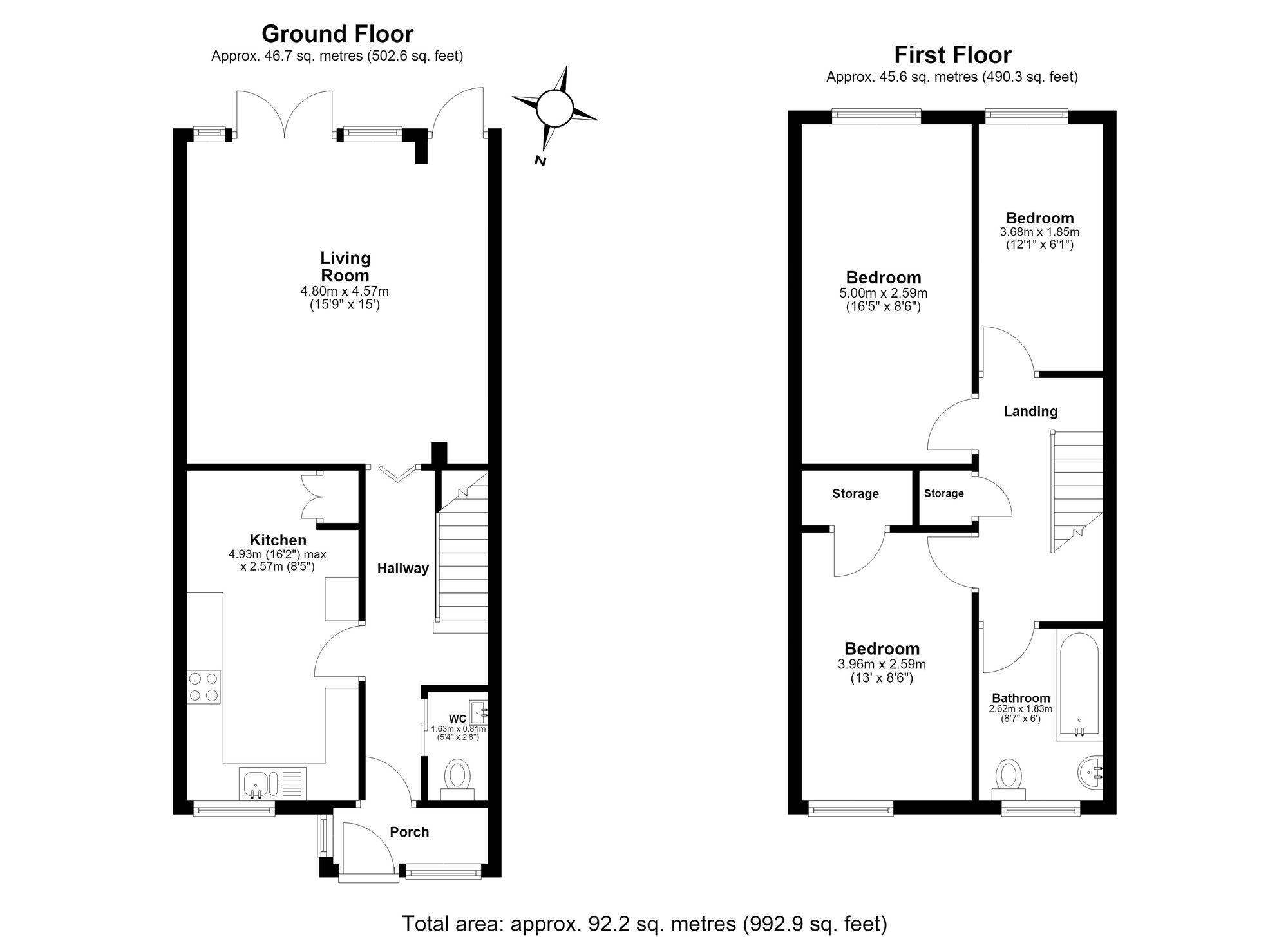 1 Covert Road, Hainault floorplan