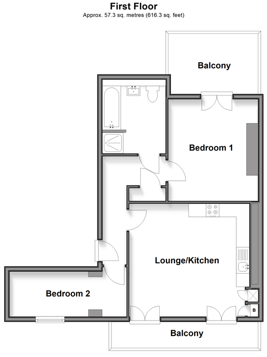 Pleydell Gardens, Folkestone floorplan