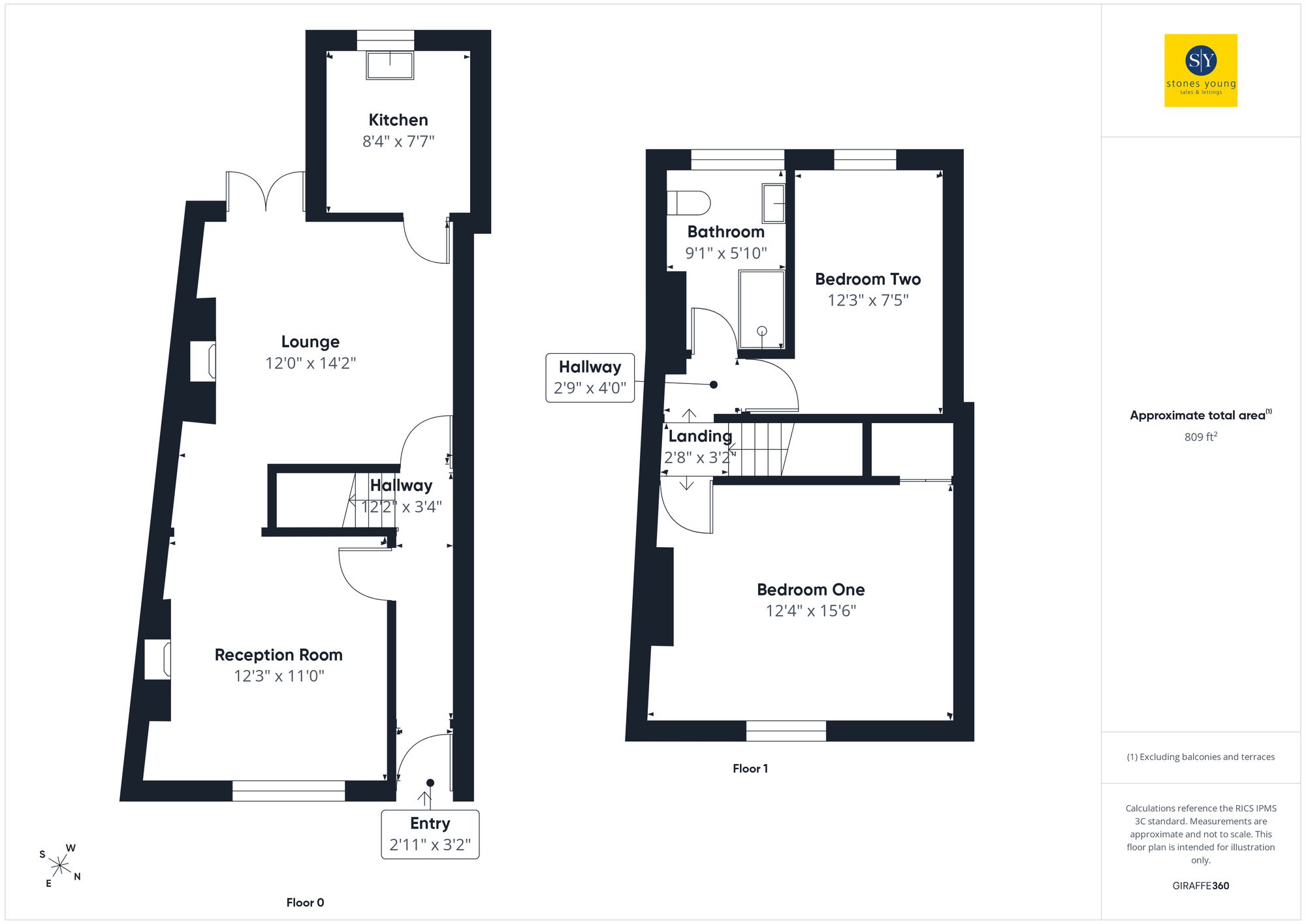 1 York Terrace, Blackburn floorplan