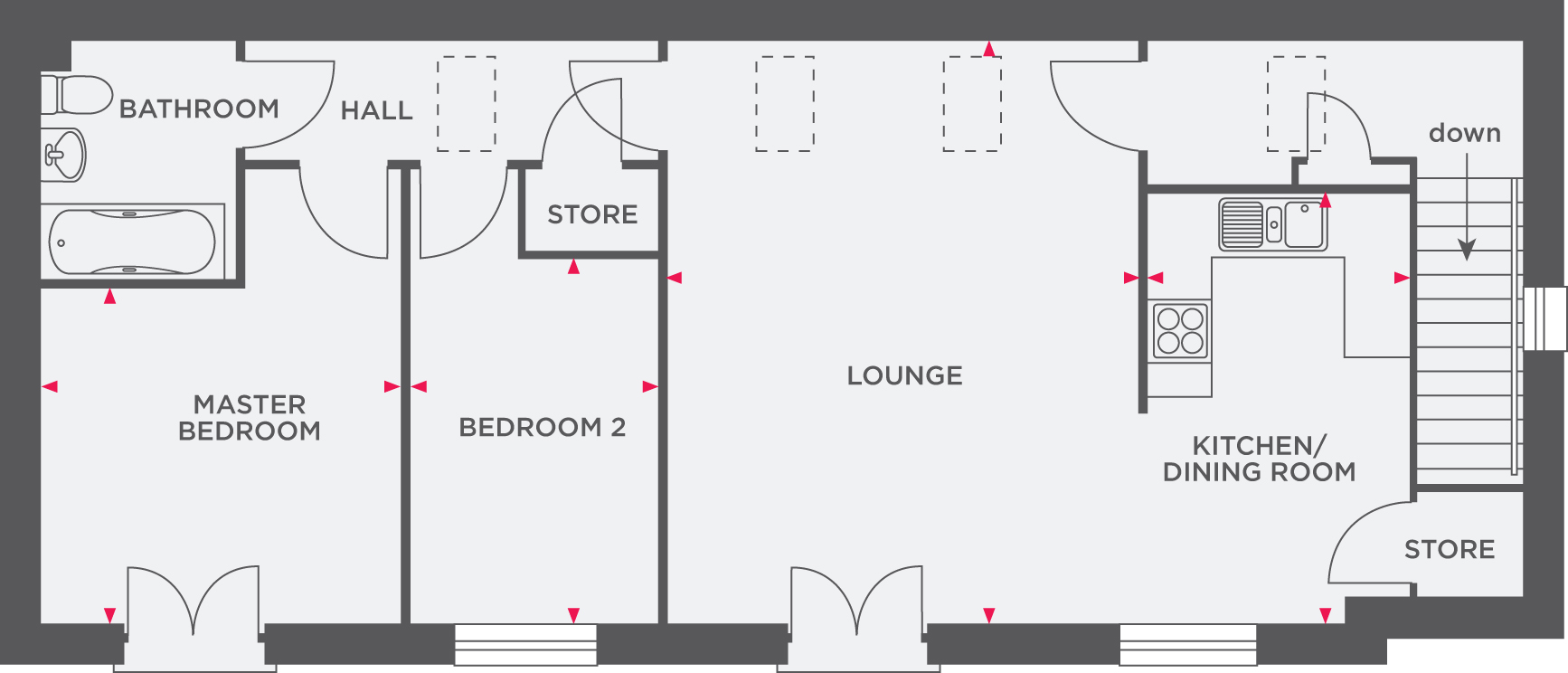 "The Mawgan Nansledan" at Newquay TR8, 2 bedroom property for sale