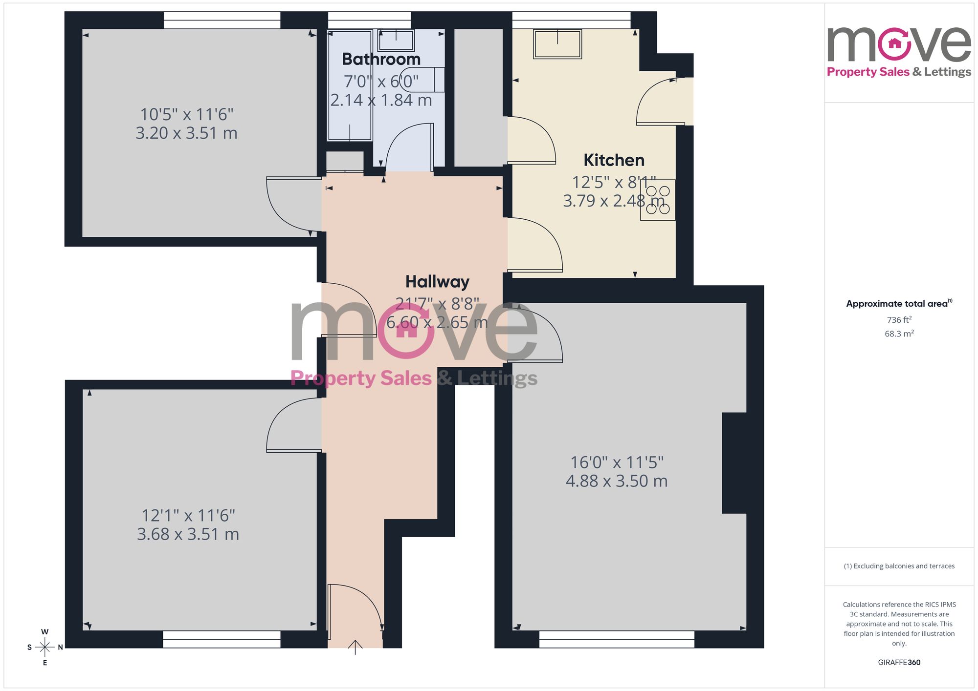 Flat 1, The Pines Parabola Road, Cheltenham floorplan