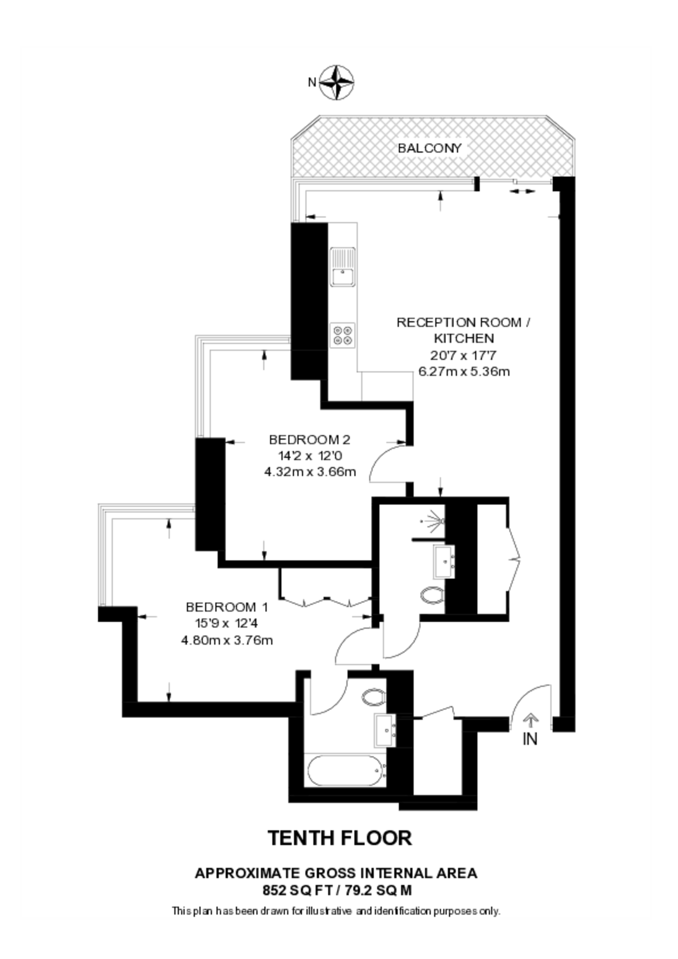 Goldsmith Apartments, Woolwich Riverside floorplan