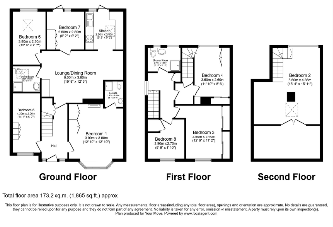 24, The Crescent, Egham floorplan