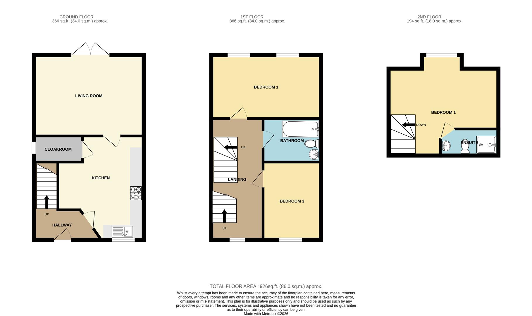 8, Bernard Street, Swadlincote floorplan