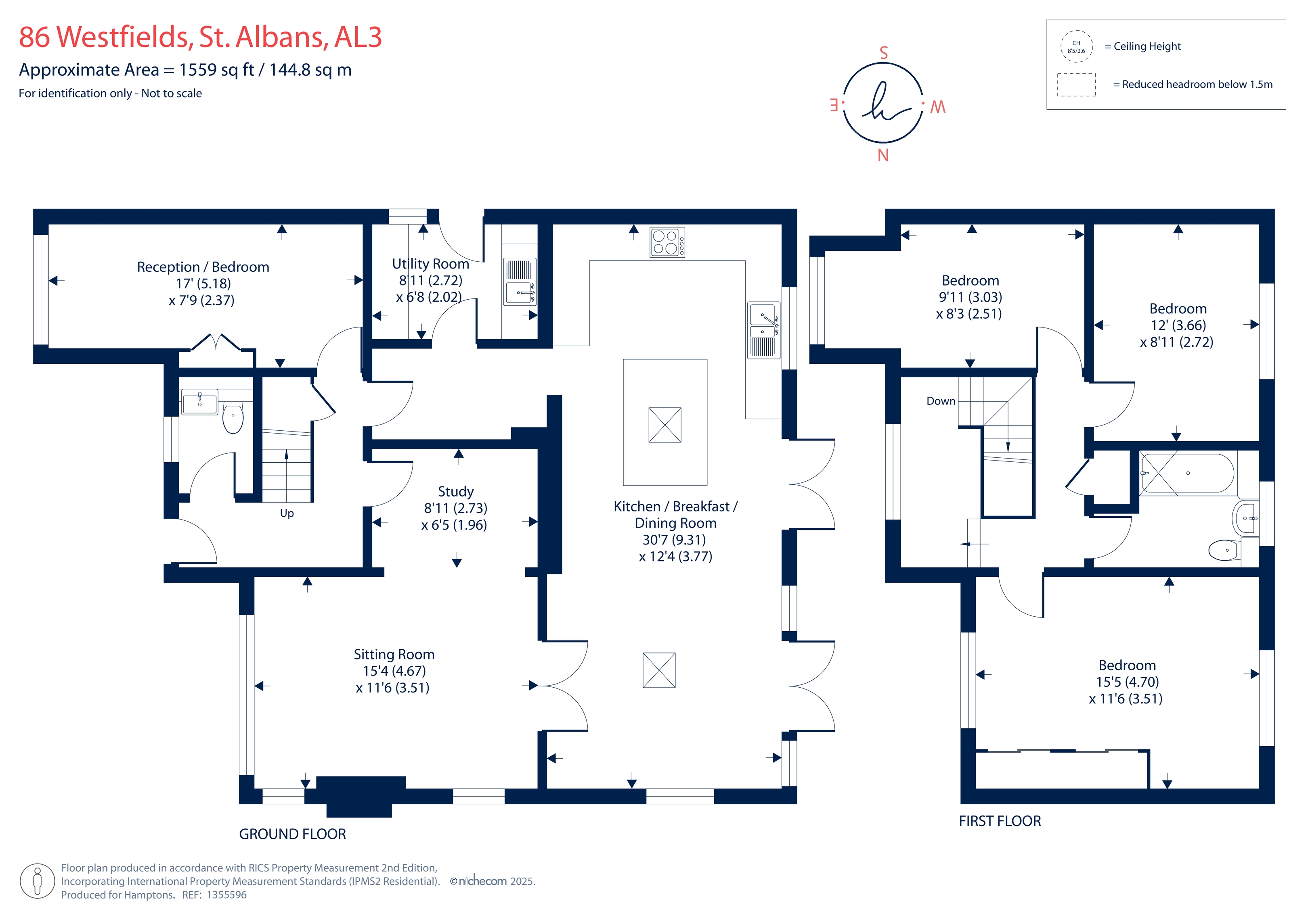 86, Westfields, St. Albans floorplan