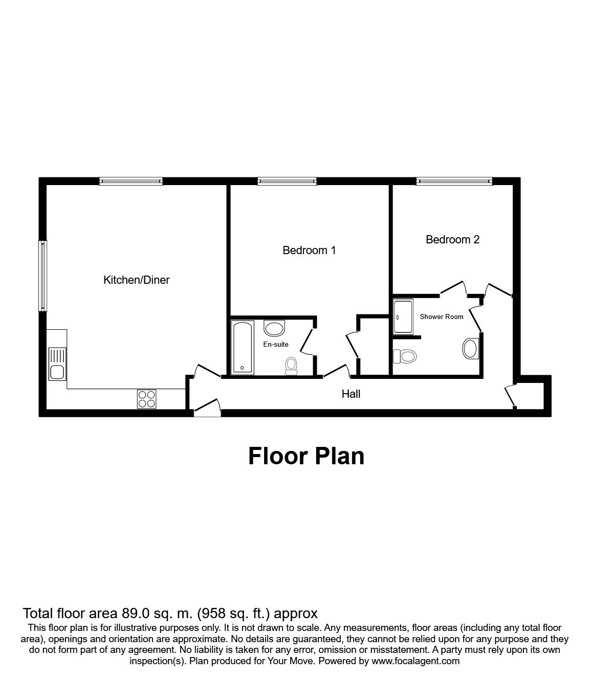 2 Bedrooms Flat for sale in Newton Place Walshes Road, Crowborough TN6