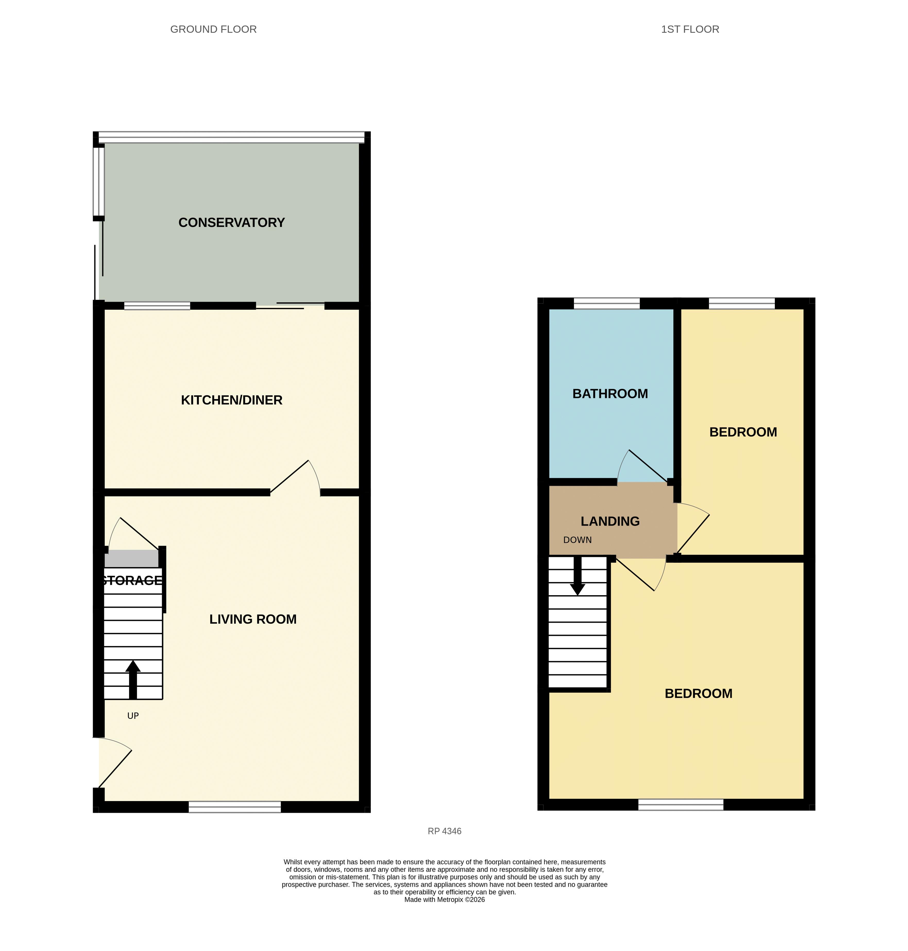 25, Campbell Close, Llandudno floorplan