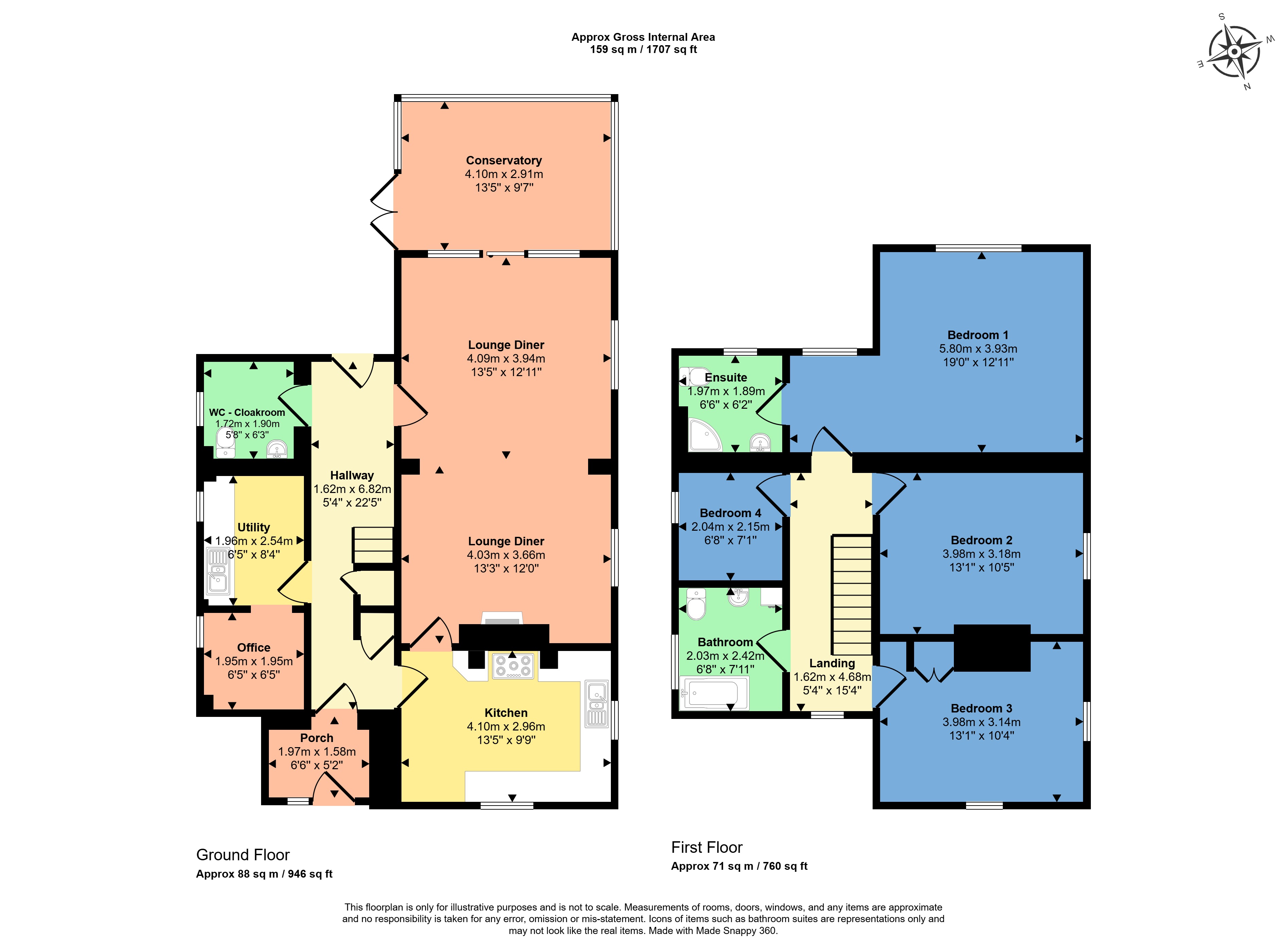 Trecarne,, Bude Road, Devon floorplan