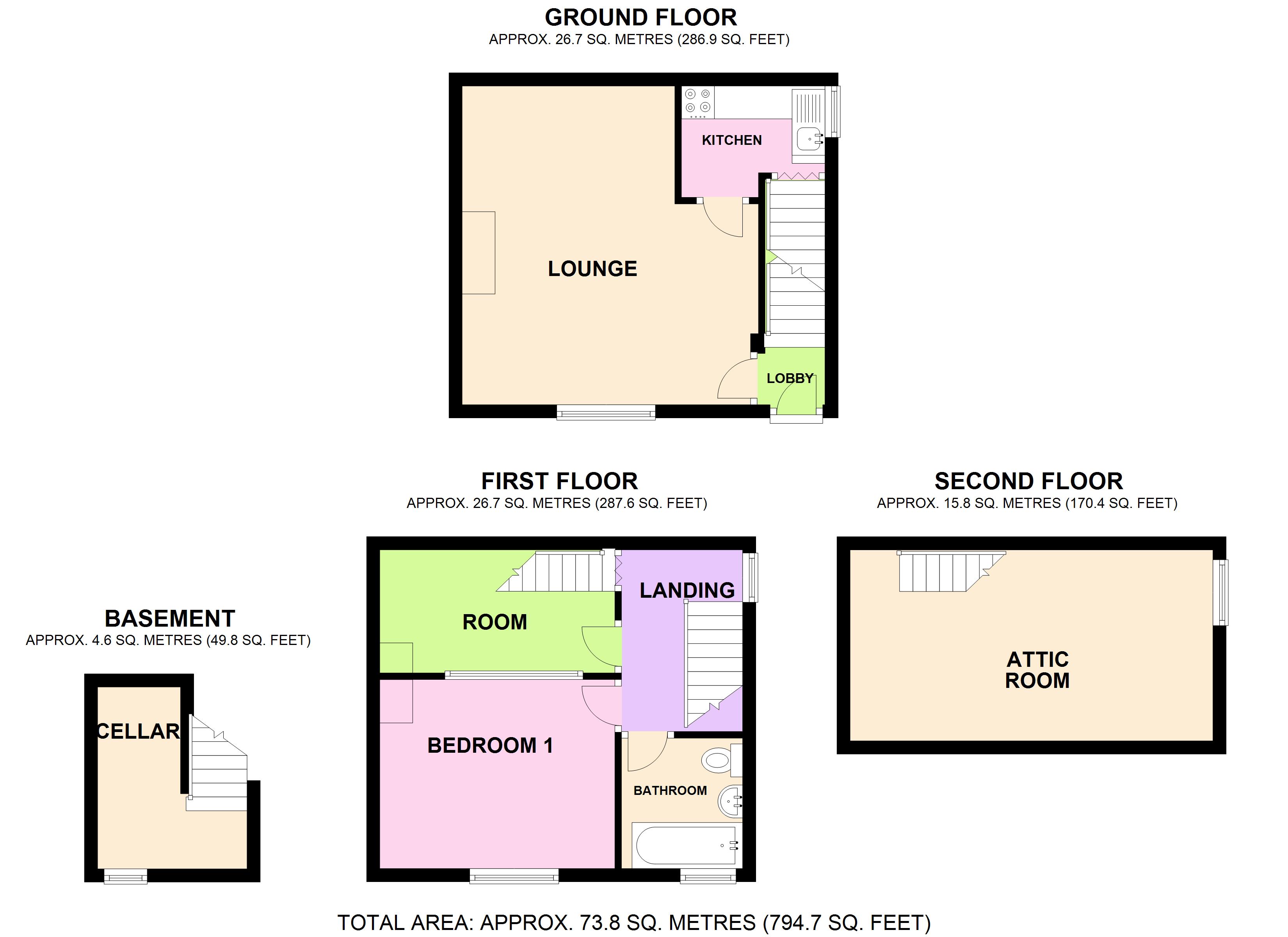 1 Bedrooms Terraced house for sale in Colbeck Avenue, Batley, West Yorkshire WF17