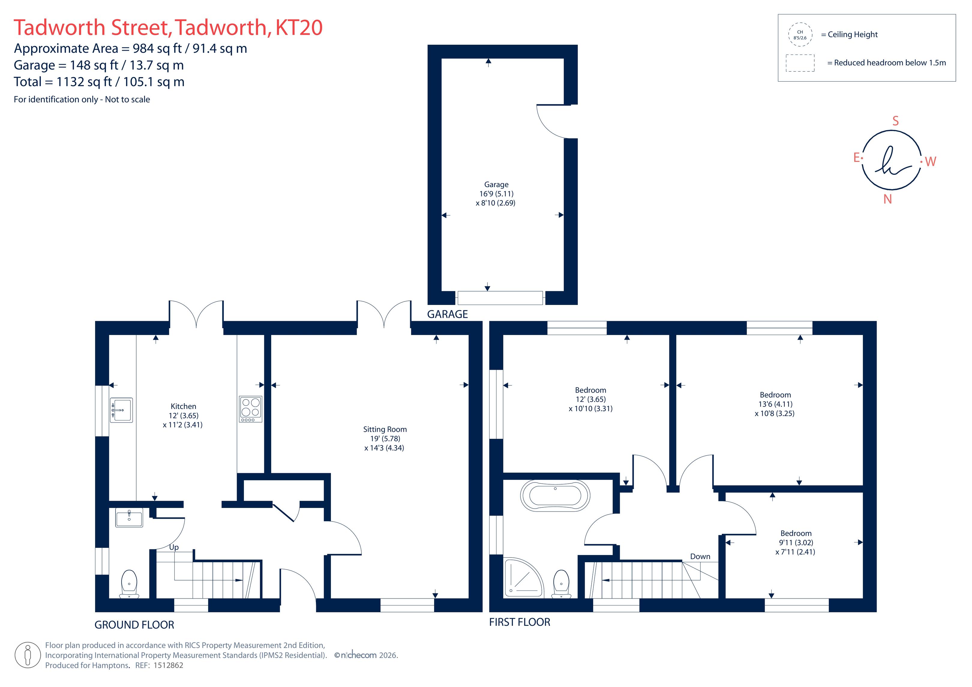 23, Tadworth Street, Tadworth floorplan