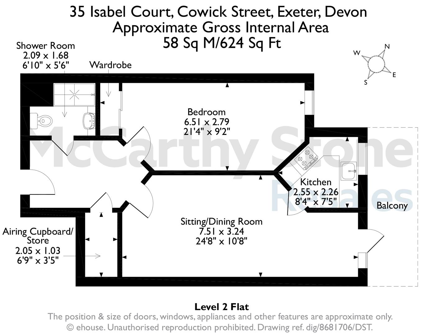 35 Isabel Court, Cowick Street, Exeter floorplan