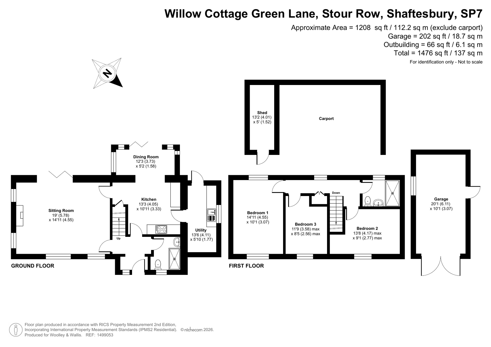 Willow Cottage,, Green Lane, Shaftesbury floorplan