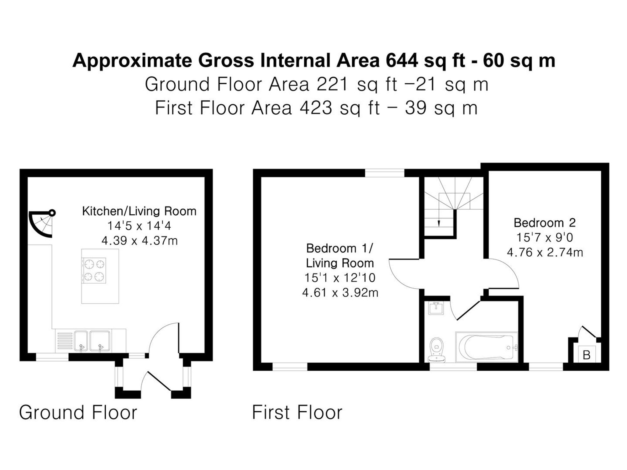 15a Talbot Street, Hertford floorplan
