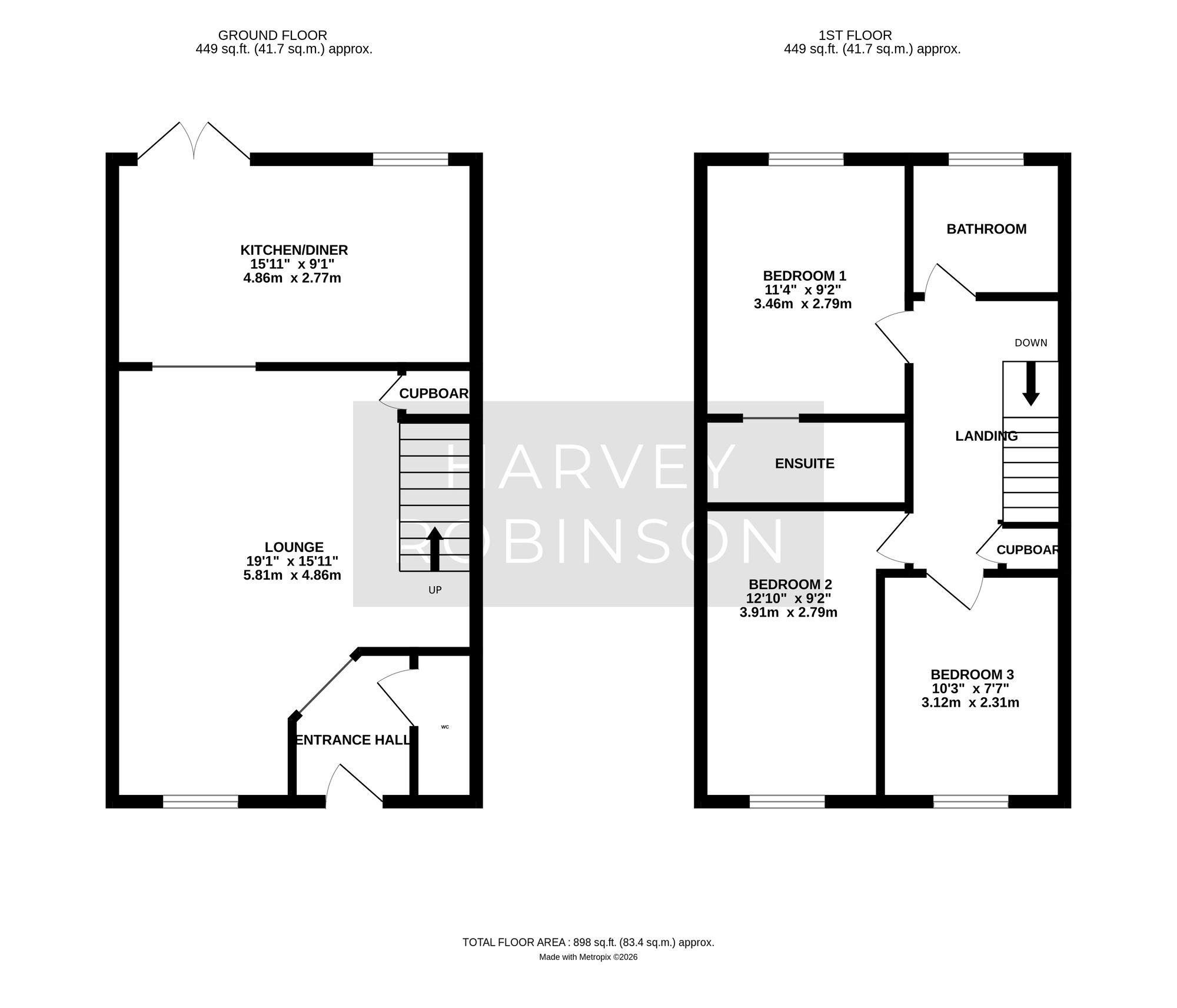 48 Crest Drive, Huntingdon floorplan