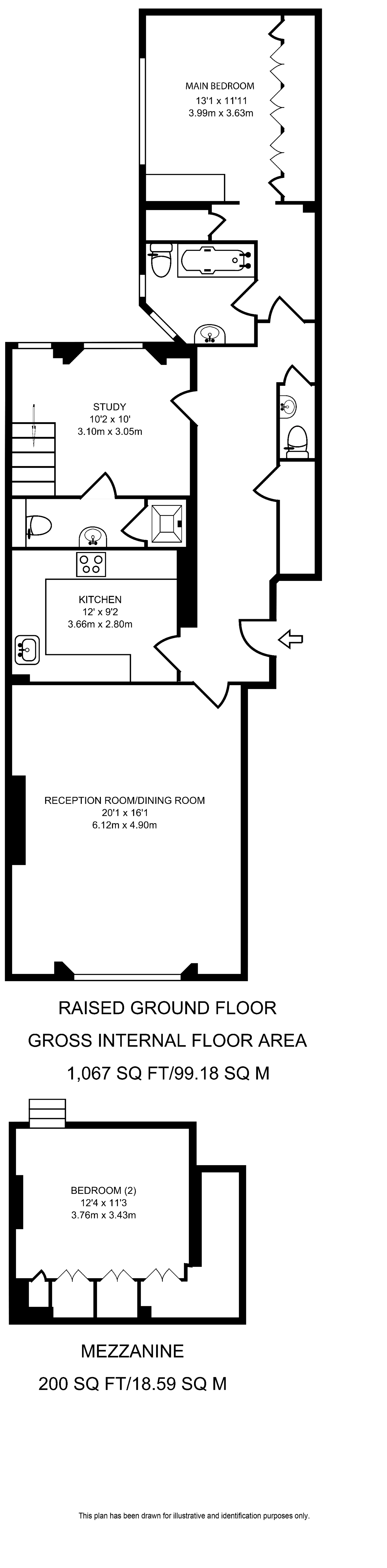 Gloucester Square, Hyde Park Estate floorplan