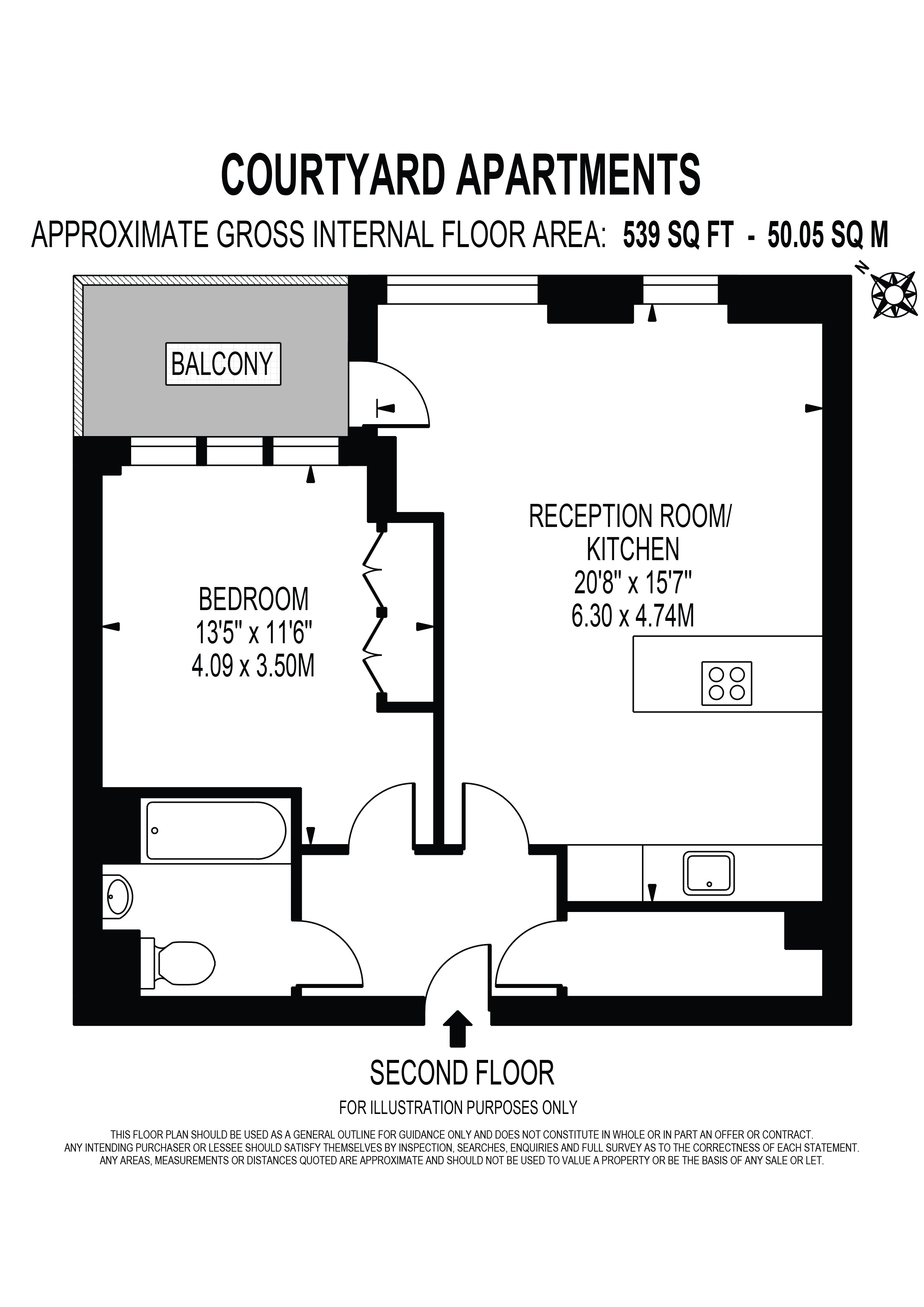 Apartment 11 Courtyard Apartments 3, Avantgarde Place, Tower Hamlets floorplan