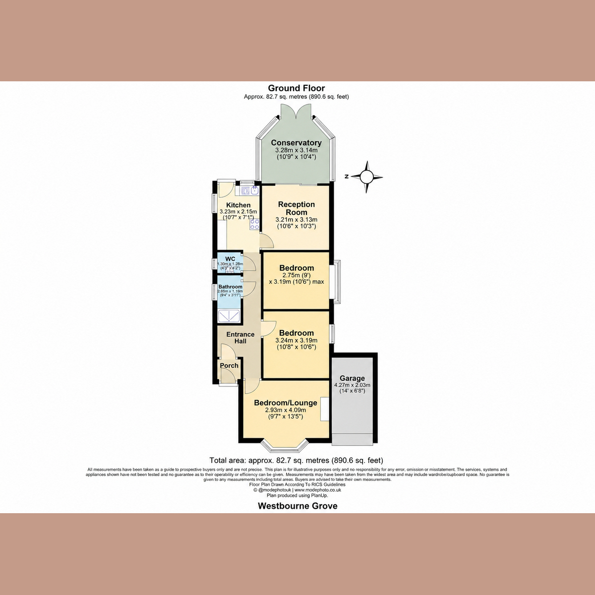 256, Westbourne Grove, Westcliff-on-sea floorplan