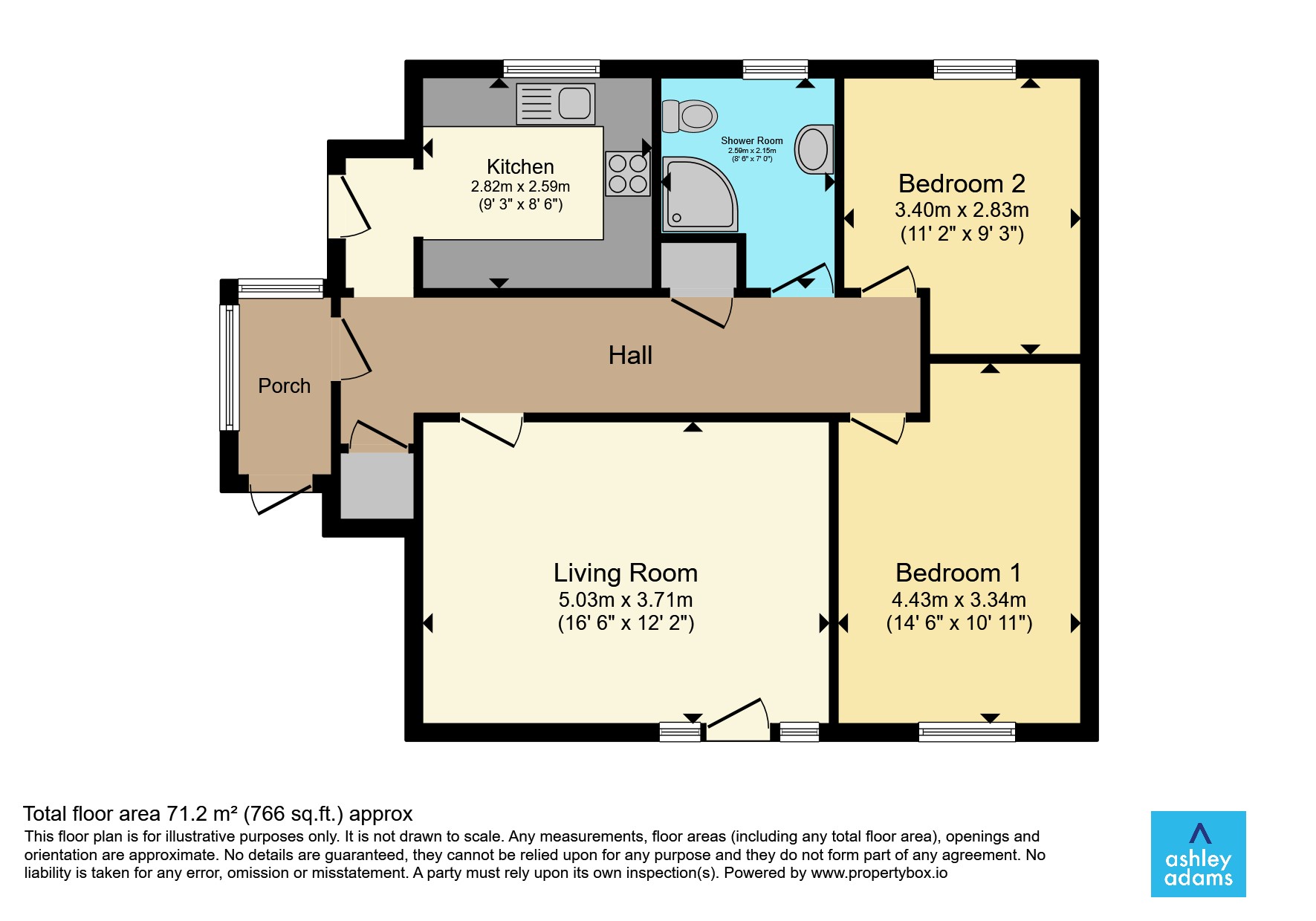 17, Manor Court Flats, Church Lane, Derby floorplan