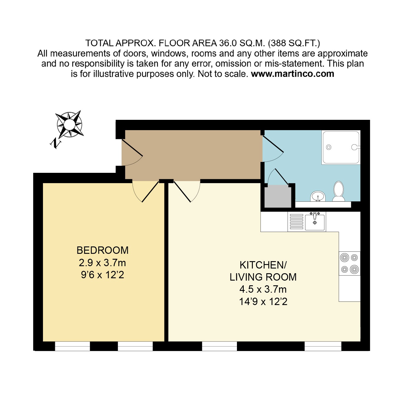 Flat 9, 57, Castle Street, Reading floorplan