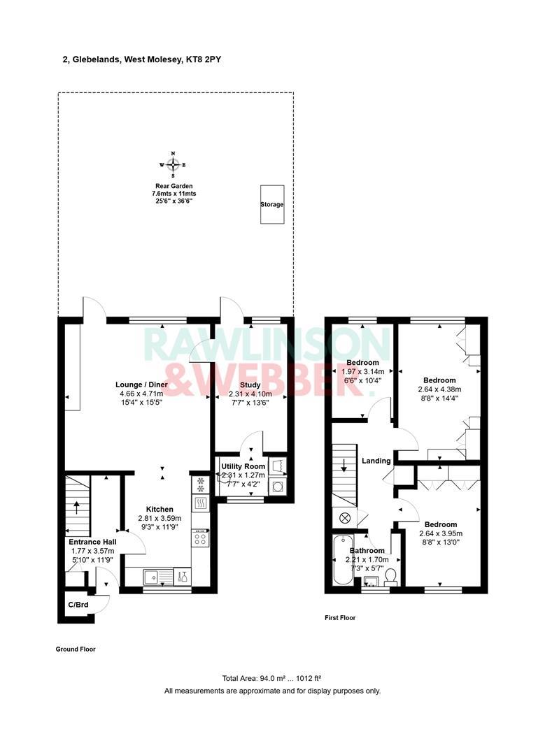 2, Glebelands, West Molesey floorplan